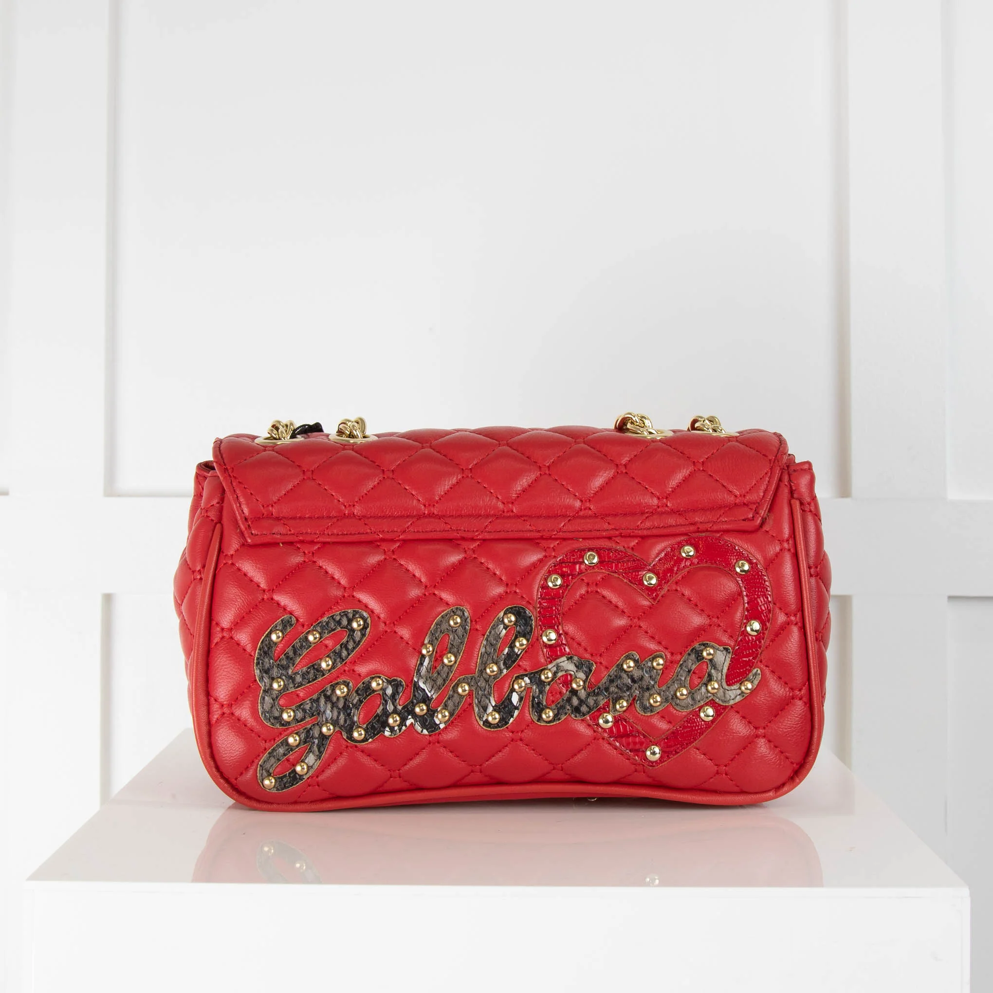 Dolce & Gabbana Red Quilted Lucia Bag - Image 4