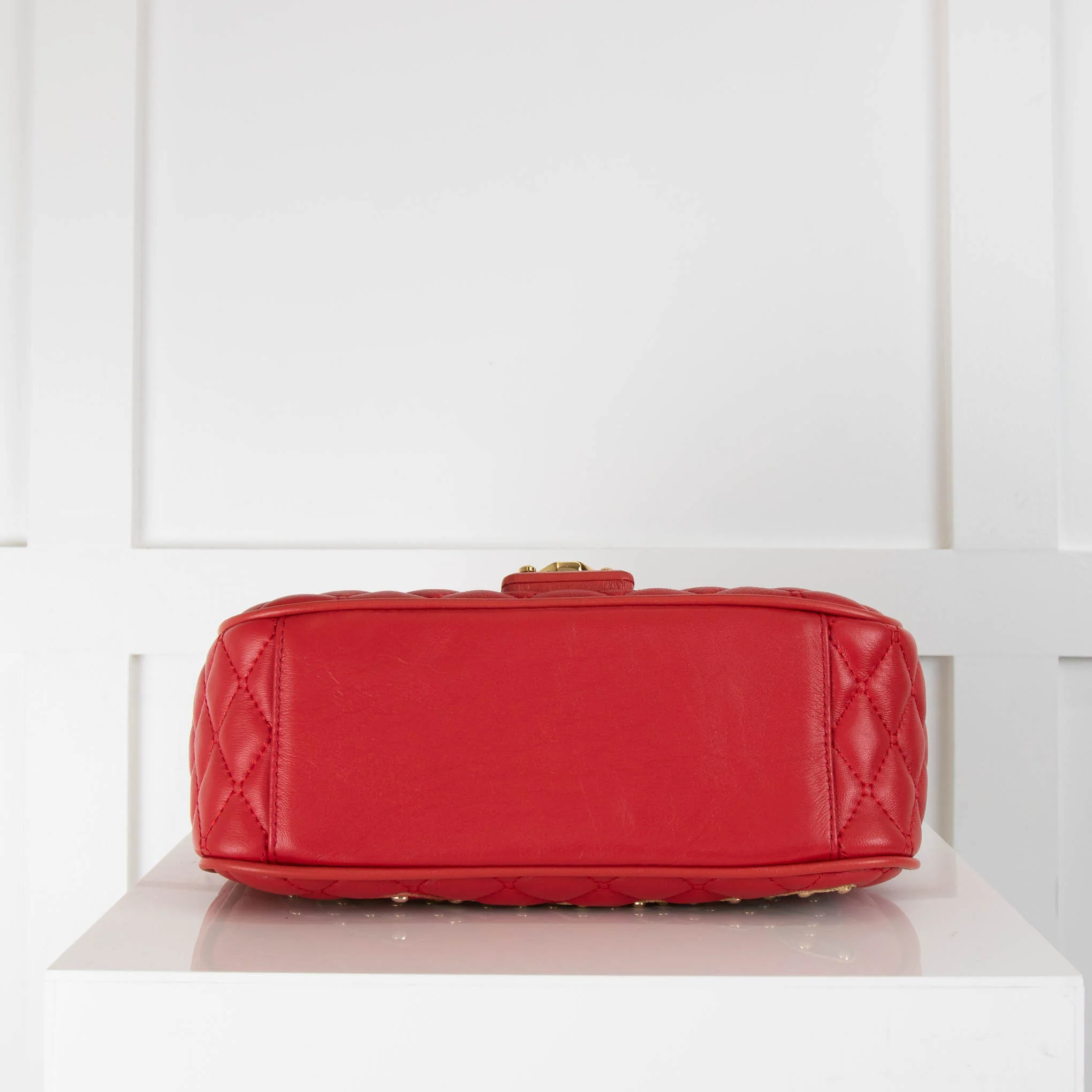 Dolce & Gabbana Red Quilted Lucia Bag - Image 5