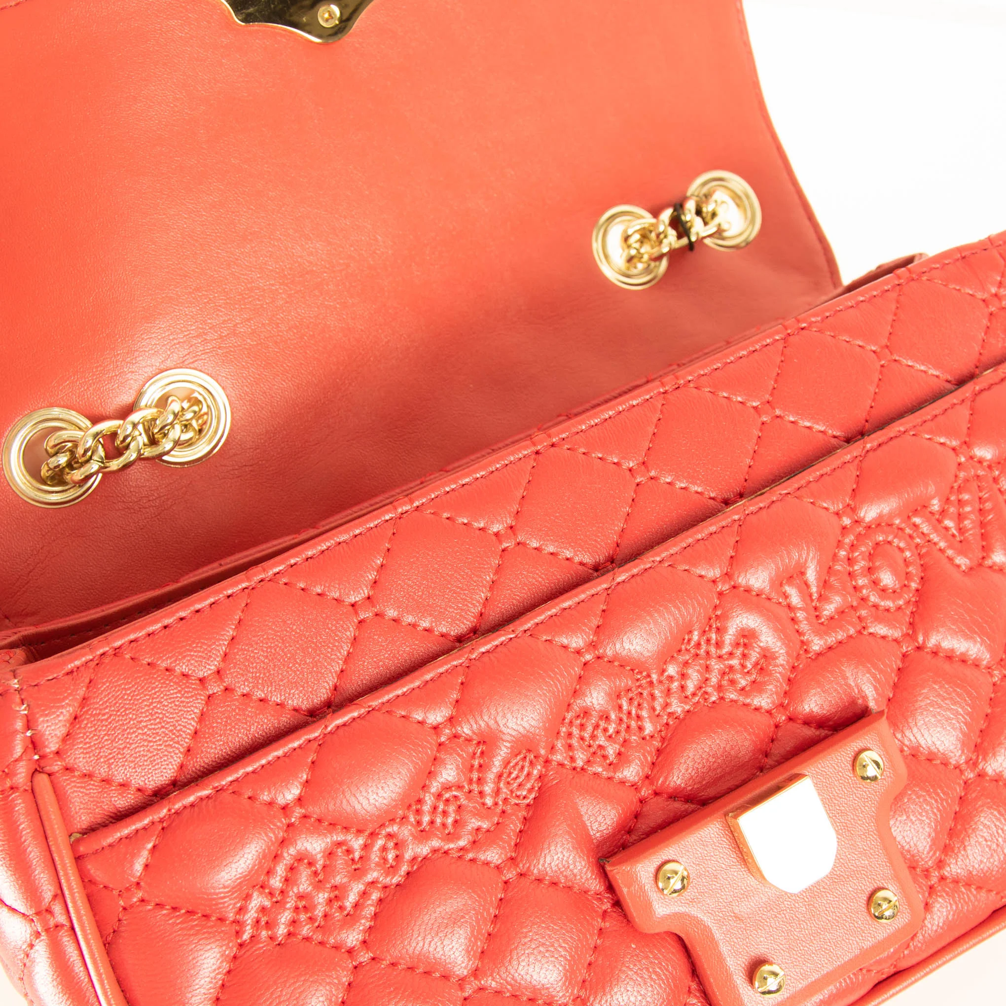 Dolce & Gabbana Red Quilted Lucia Bag - Image 6