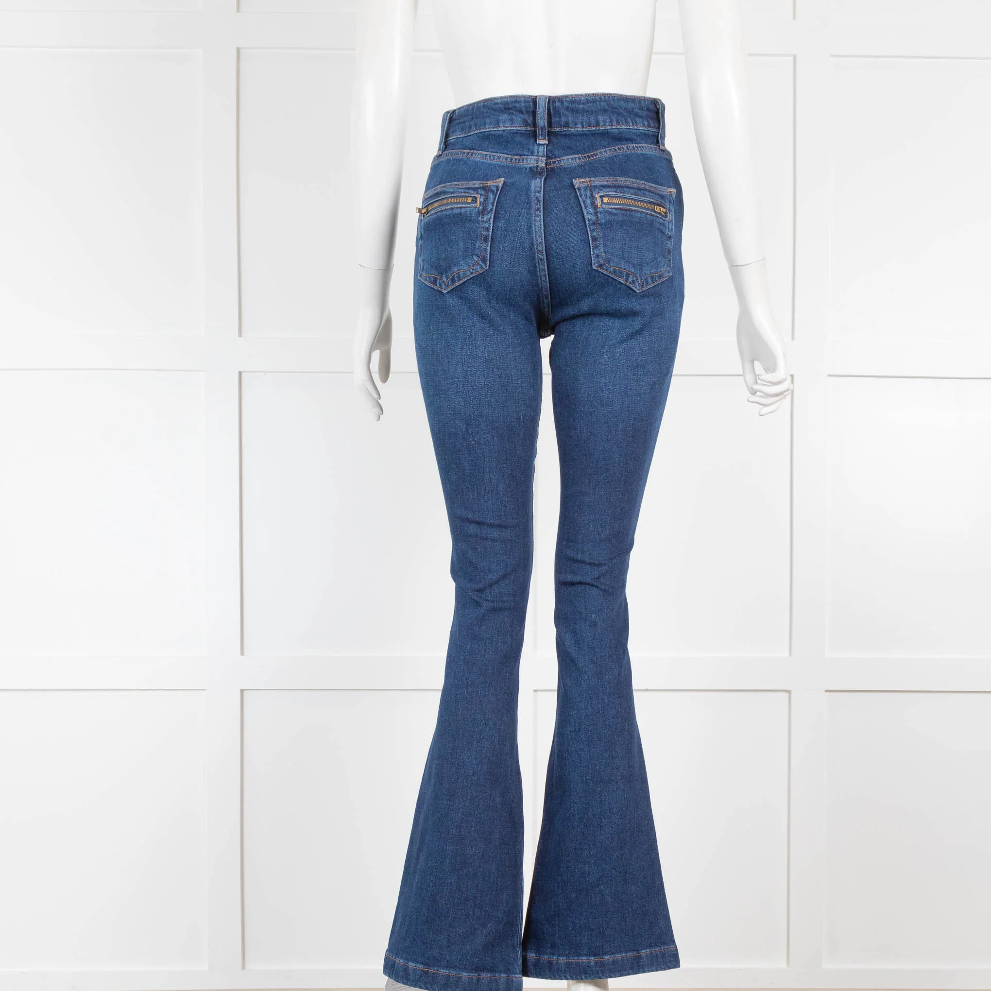 Donna Ida Dark Blue Martha Flares - Image 2