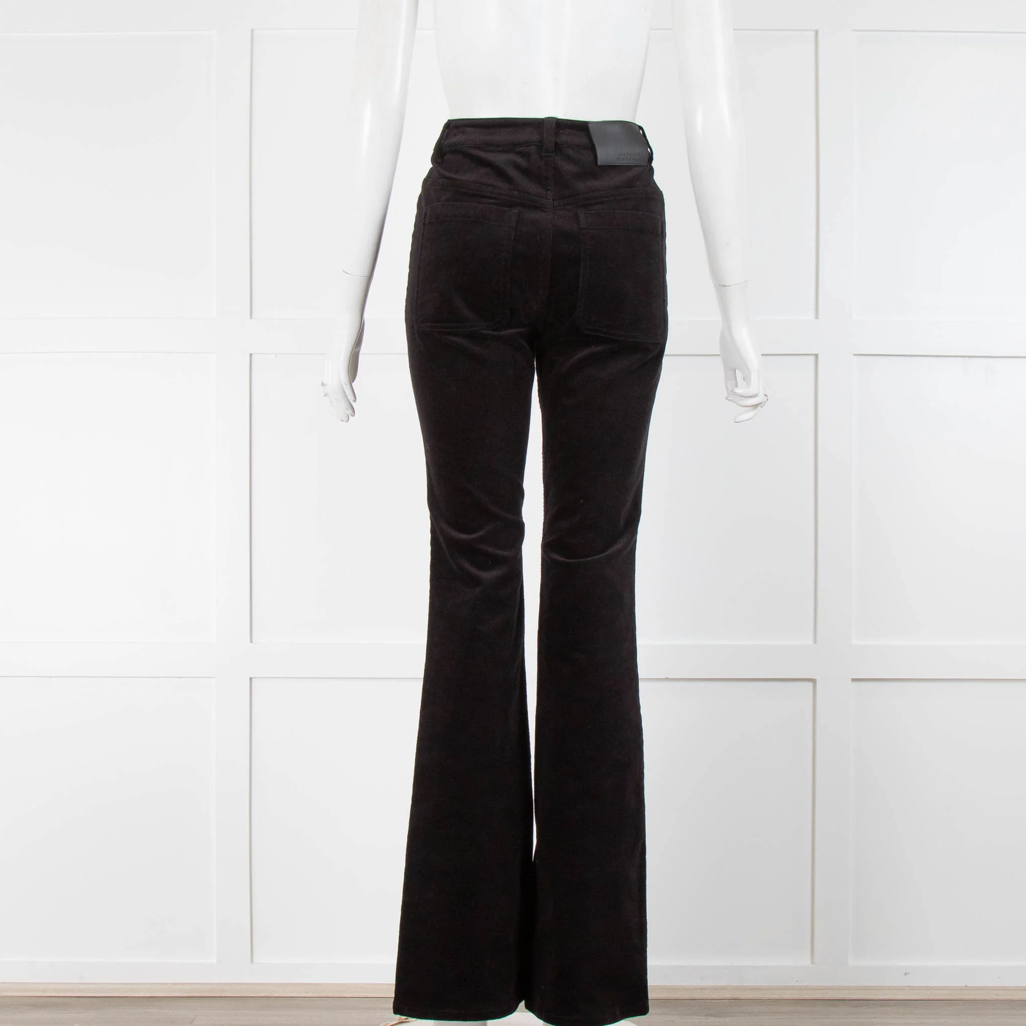 Dorothee Schumacher Black Textured Velvet Bootleg Trousers - Image 3