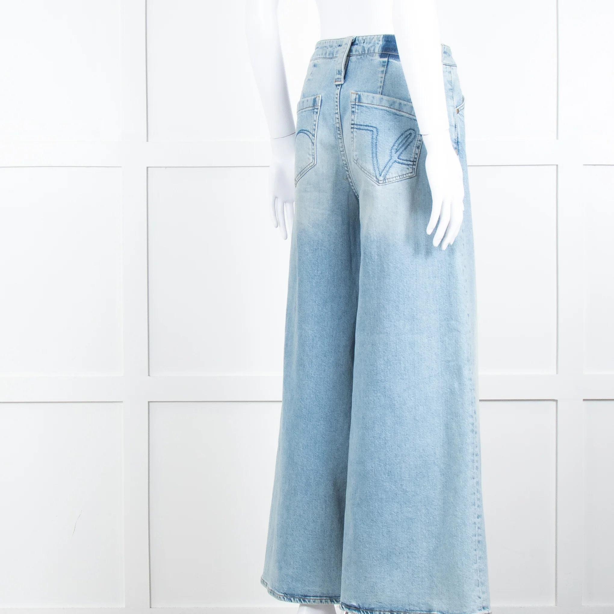 Dorothee Schumacher Light Blue Wide Leg Jeans - Image 4