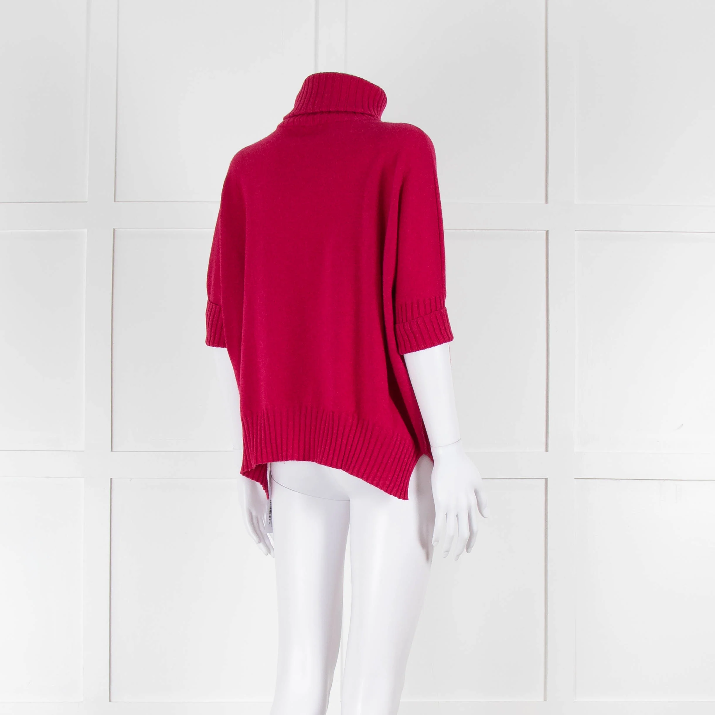 Dorothee Schumacher Pink Cashmere Rollneck Short Sleeve Jumper - Image 4