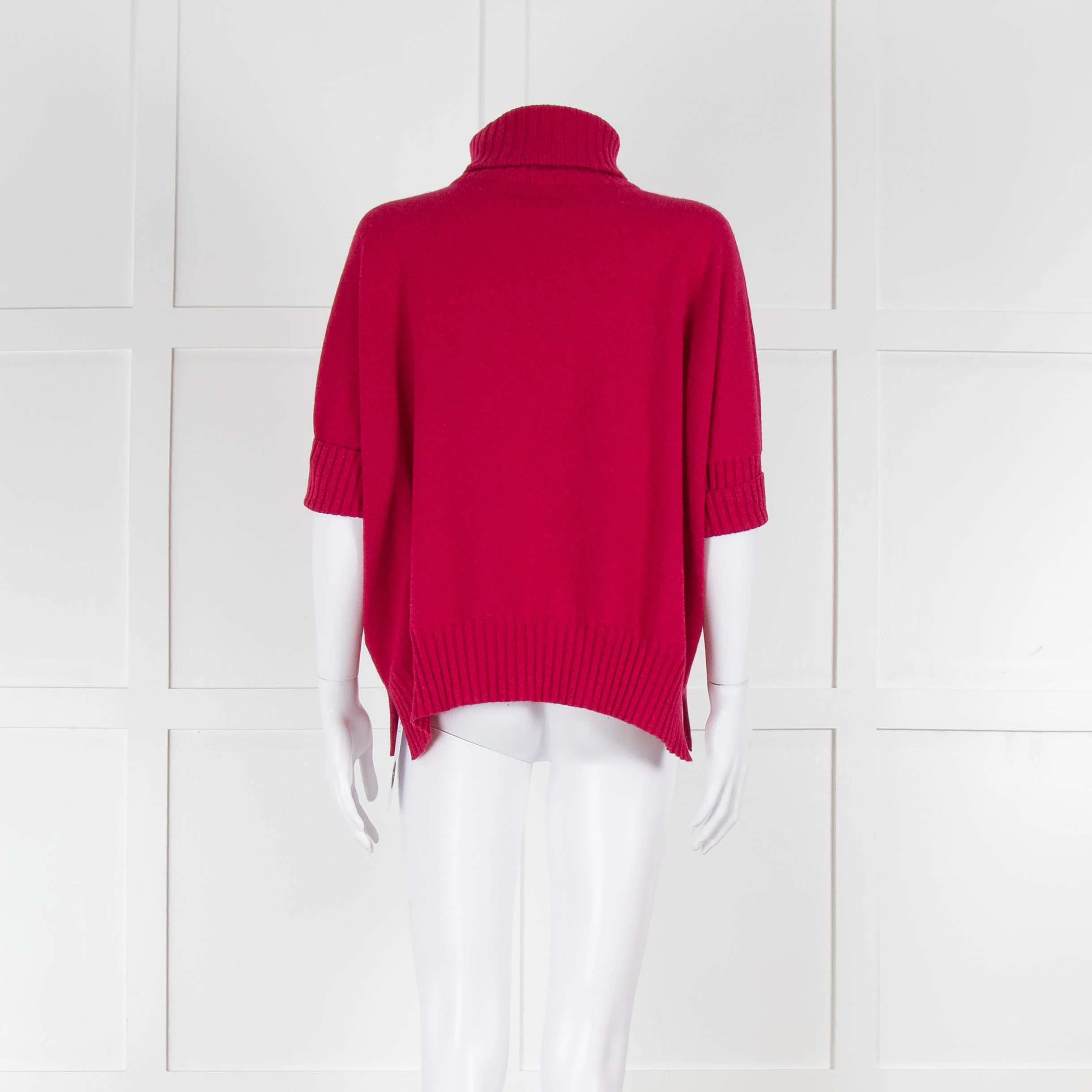 Dorothee Schumacher Pink Cashmere Rollneck Short Sleeve Jumper - Image 5