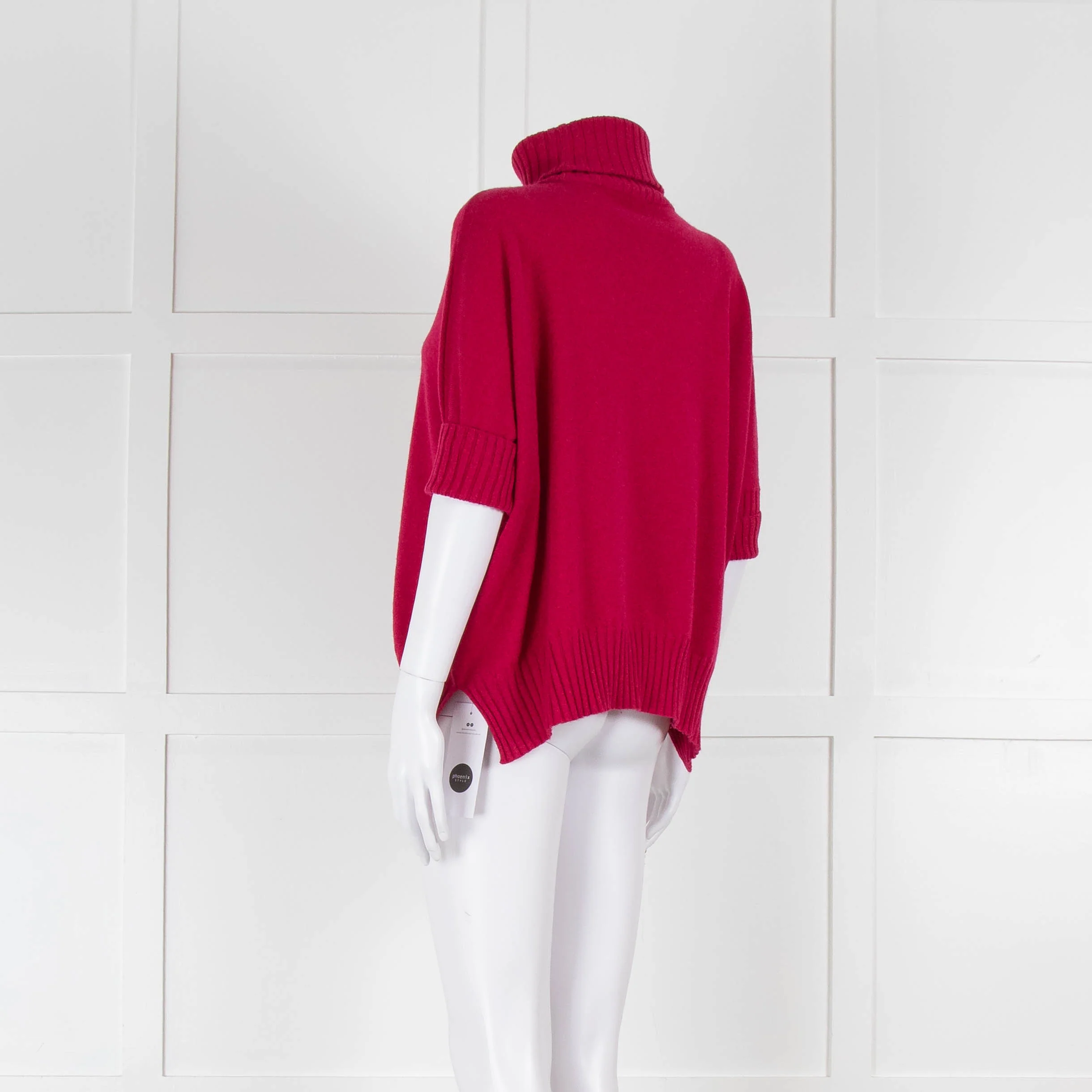 Dorothee Schumacher Pink Cashmere Rollneck Short Sleeve Jumper - Image 6