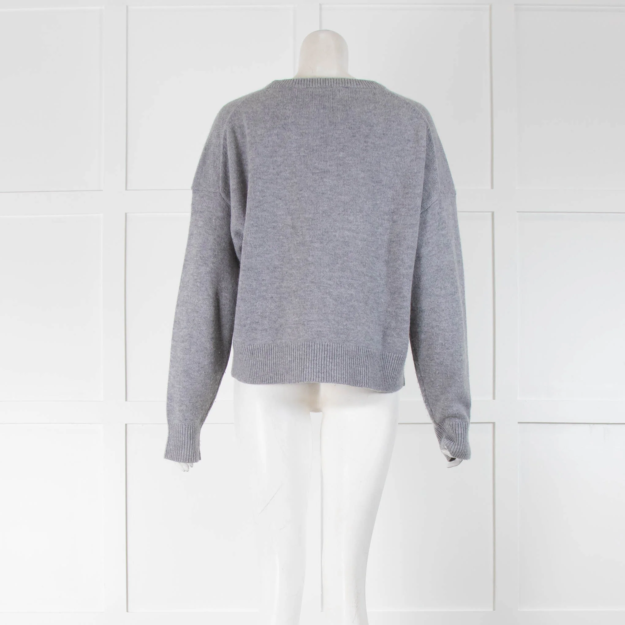 Dorothee Schumacher Grey Wool Round Neck Jumper - Image 3