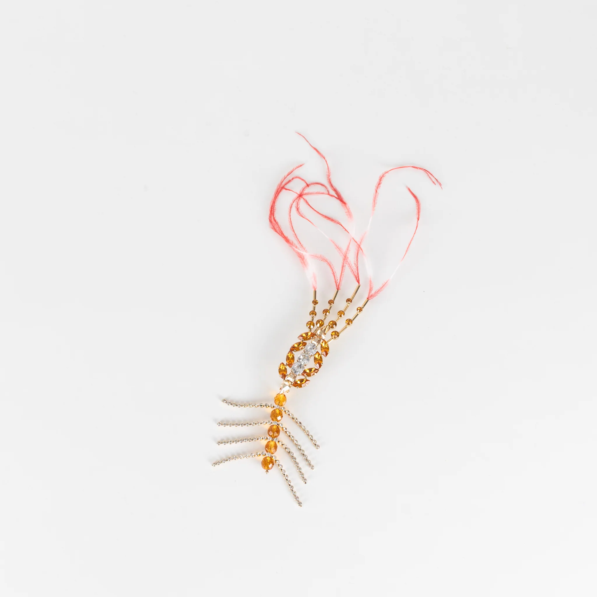 Dries Van Noten Feathered Crystal Brooch - Image 2