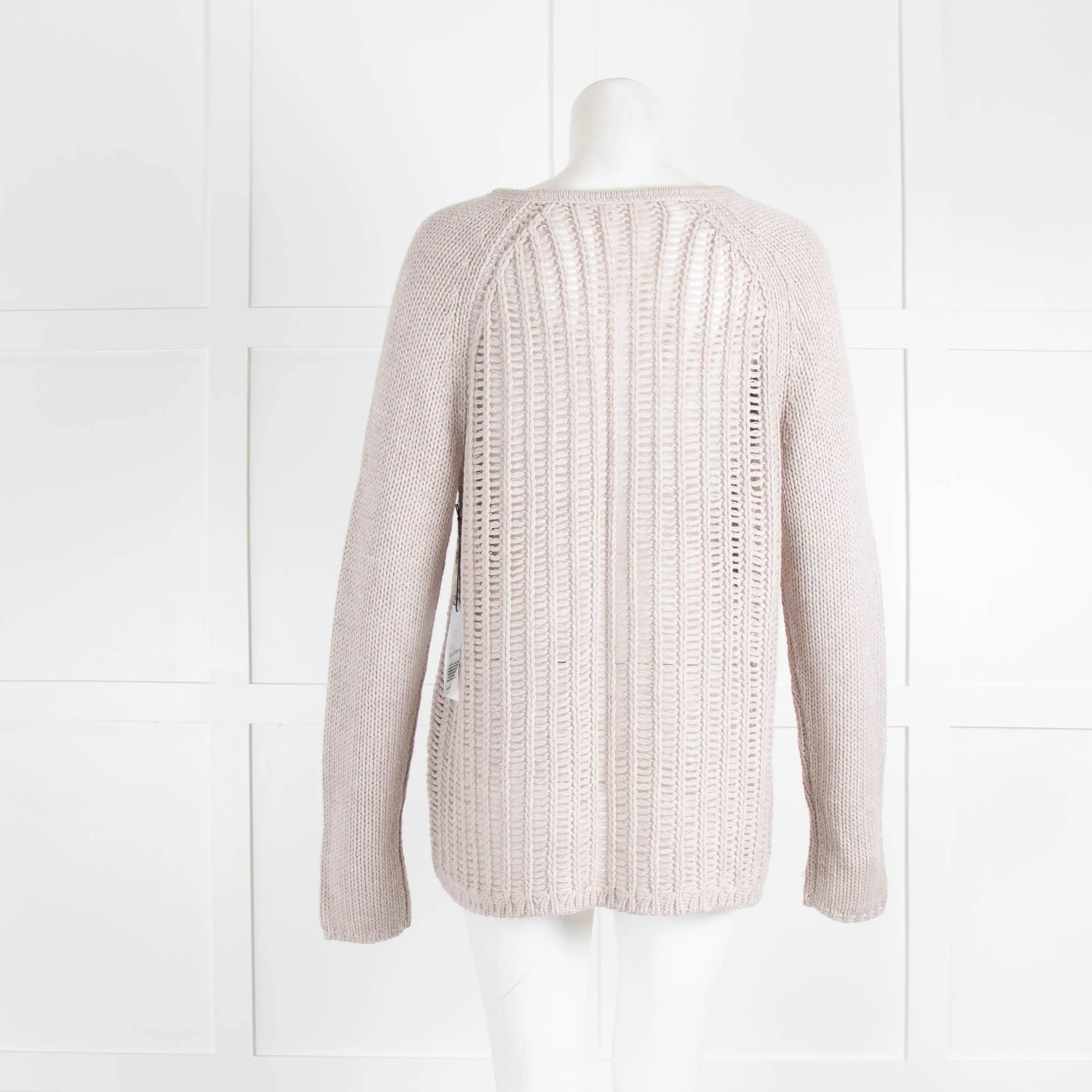 Duffy Greige Wide Knit Cashmere Jumper - Image 3