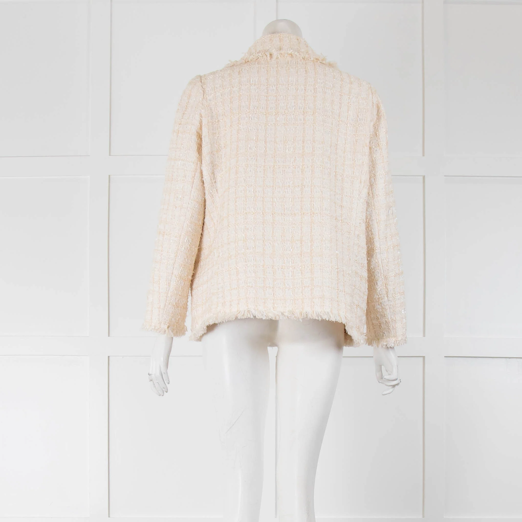 Edward Archour Cream Boucle Jacket - Image 3
