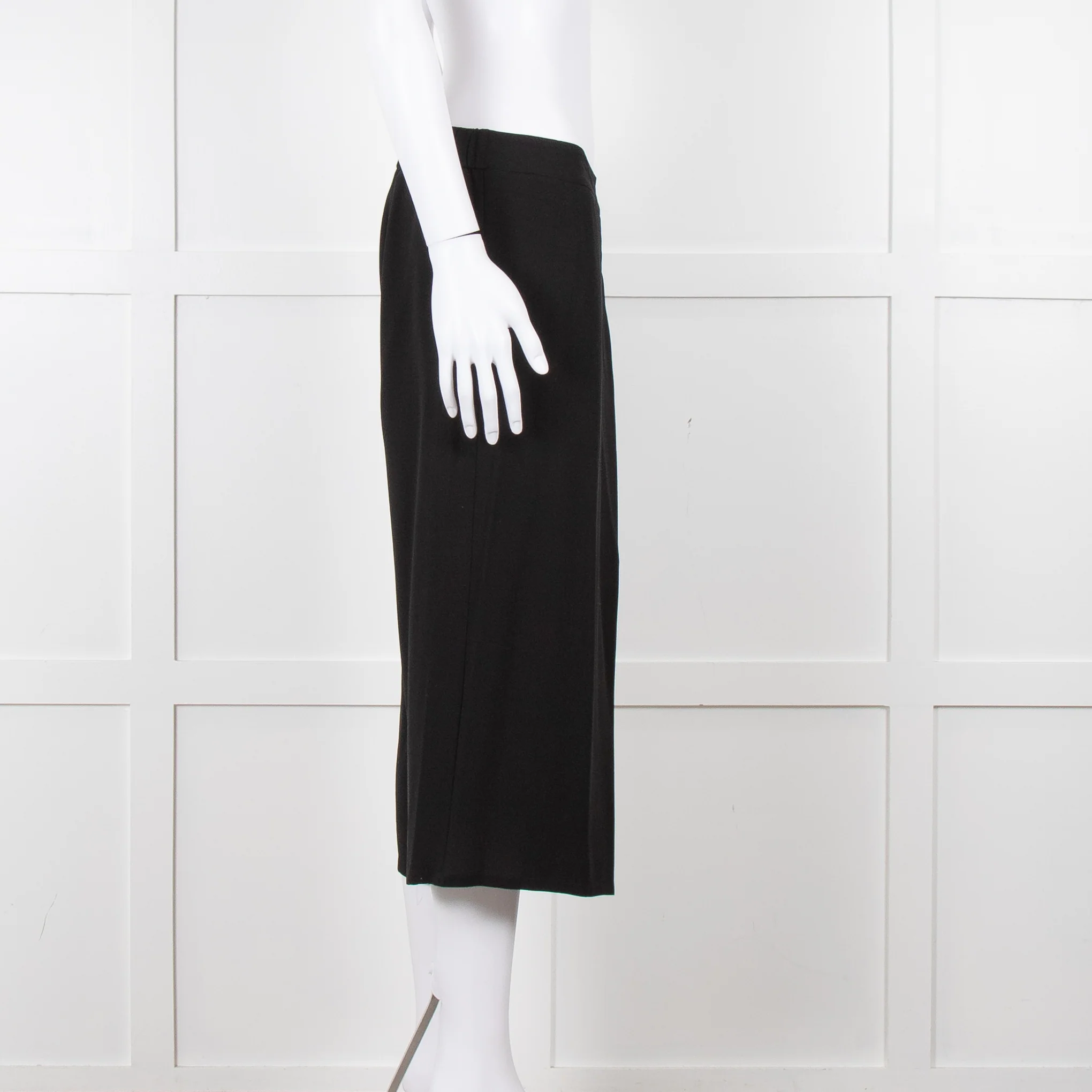 Eileen Fisher Black Fluid Wide Leg Trousers - Image 3