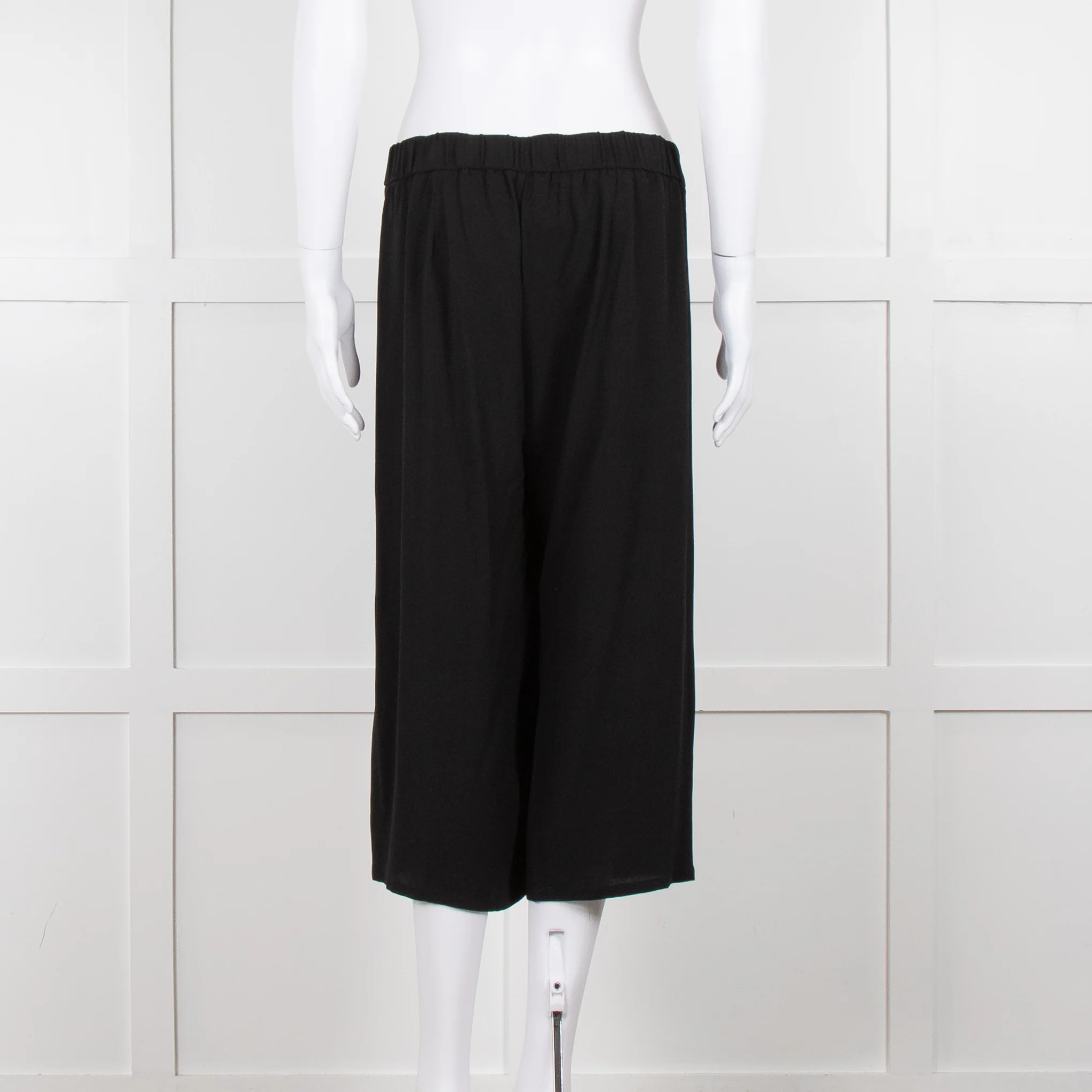 Eileen Fisher Black Fluid Wide Leg Trousers - Image 5