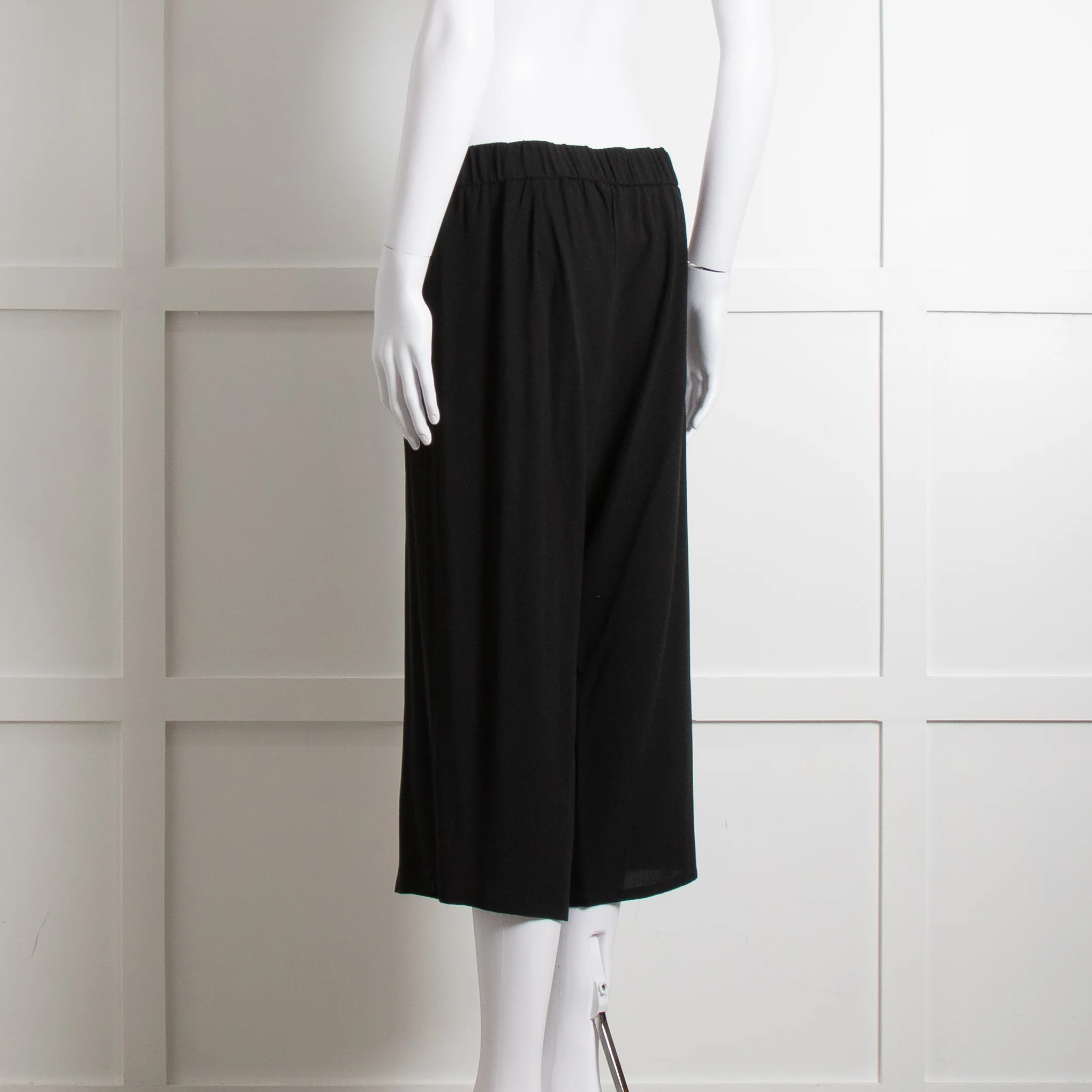Eileen Fisher Black Fluid Wide Leg Trousers - Image 6
