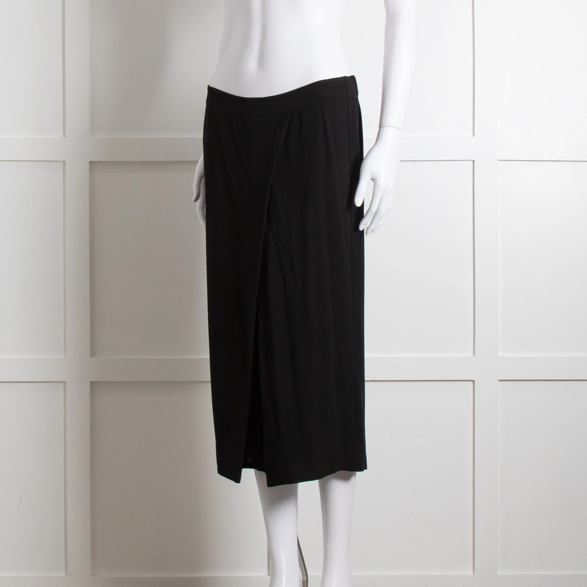 Eileen Fisher Black Fluid Wide Leg Trousers - Image 8