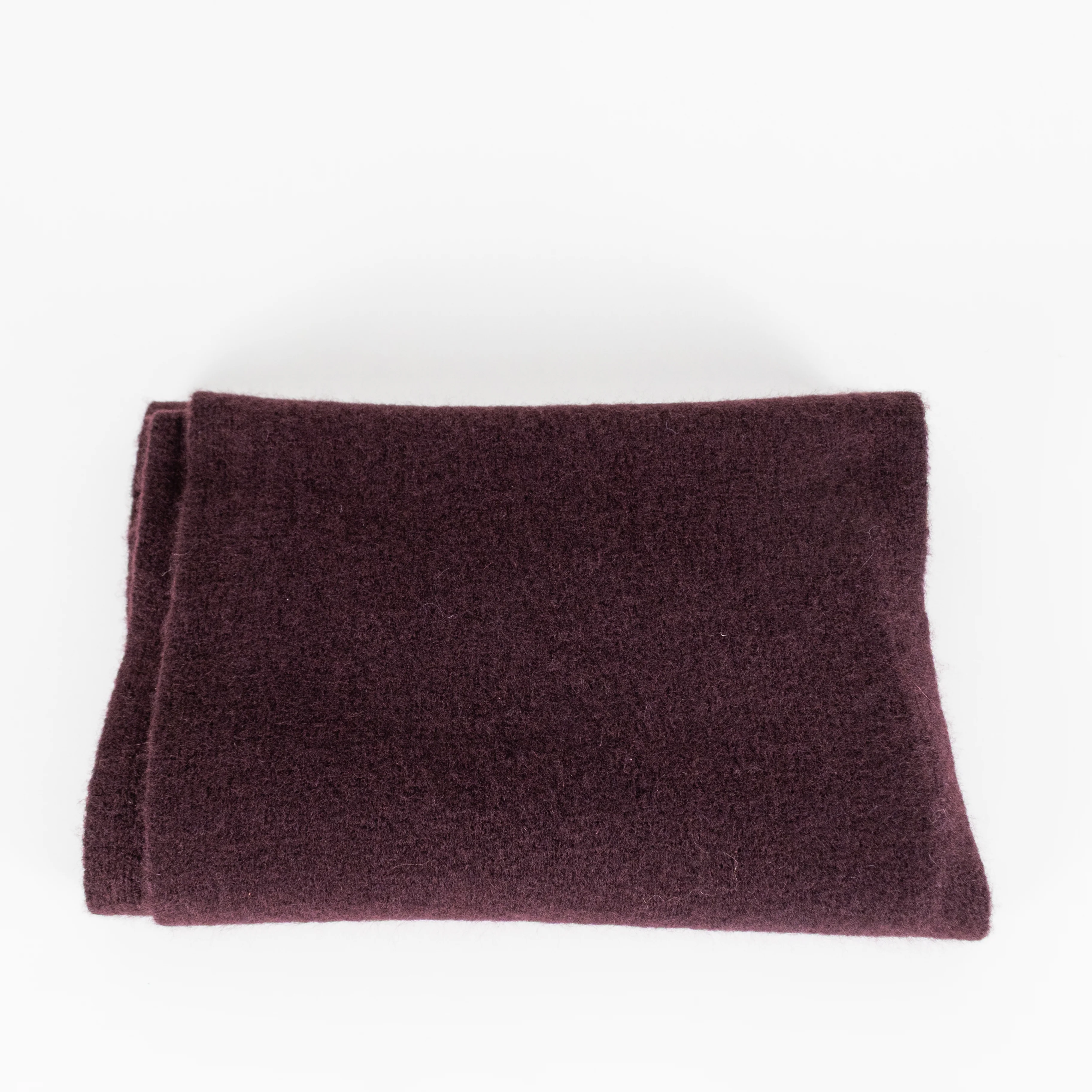 Eileen Fisher Burgundy Ribbed Edge Cashmere Blend Scarf - Image 5