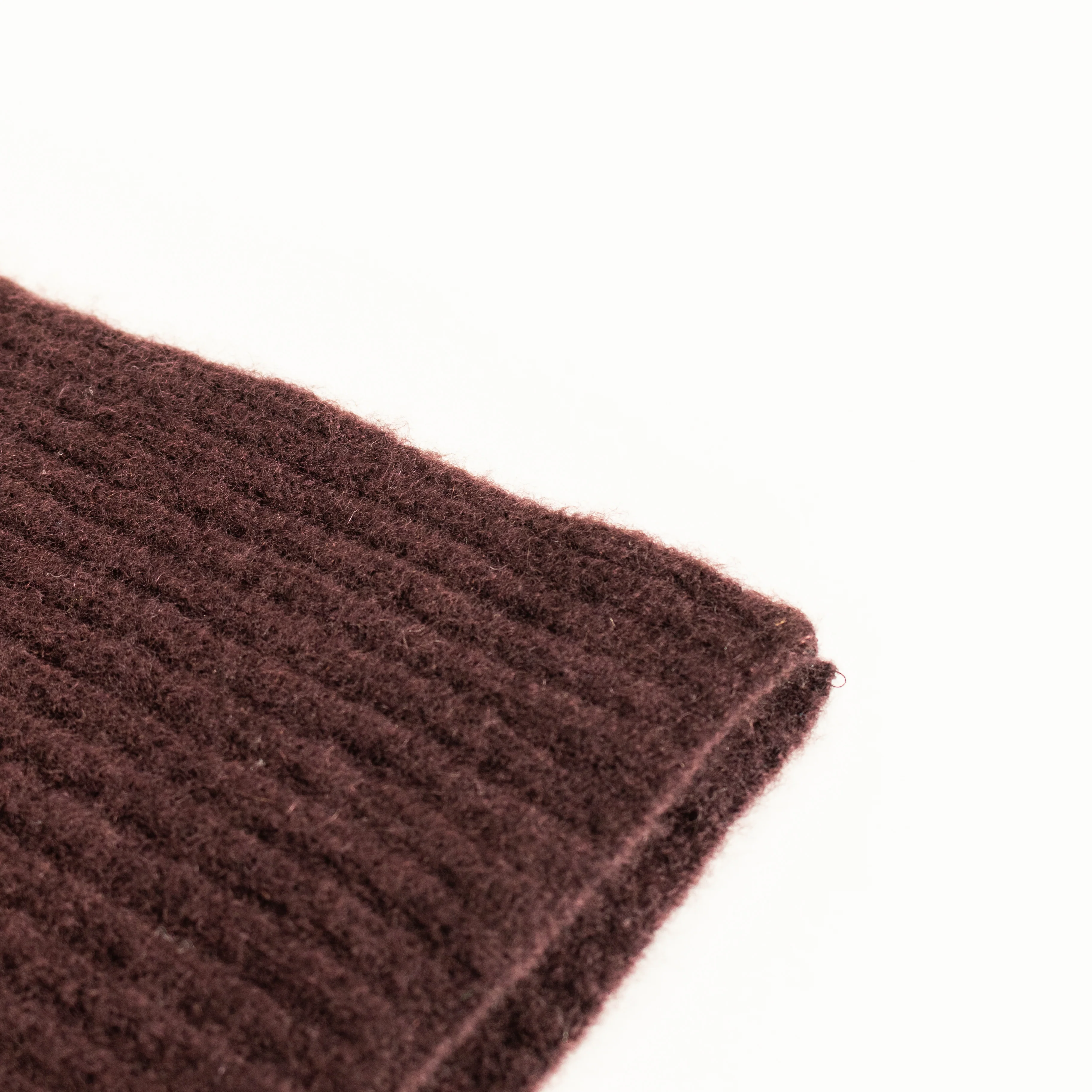 Eileen Fisher Burgundy Ribbed Edge Cashmere Blend Scarf - Image 8