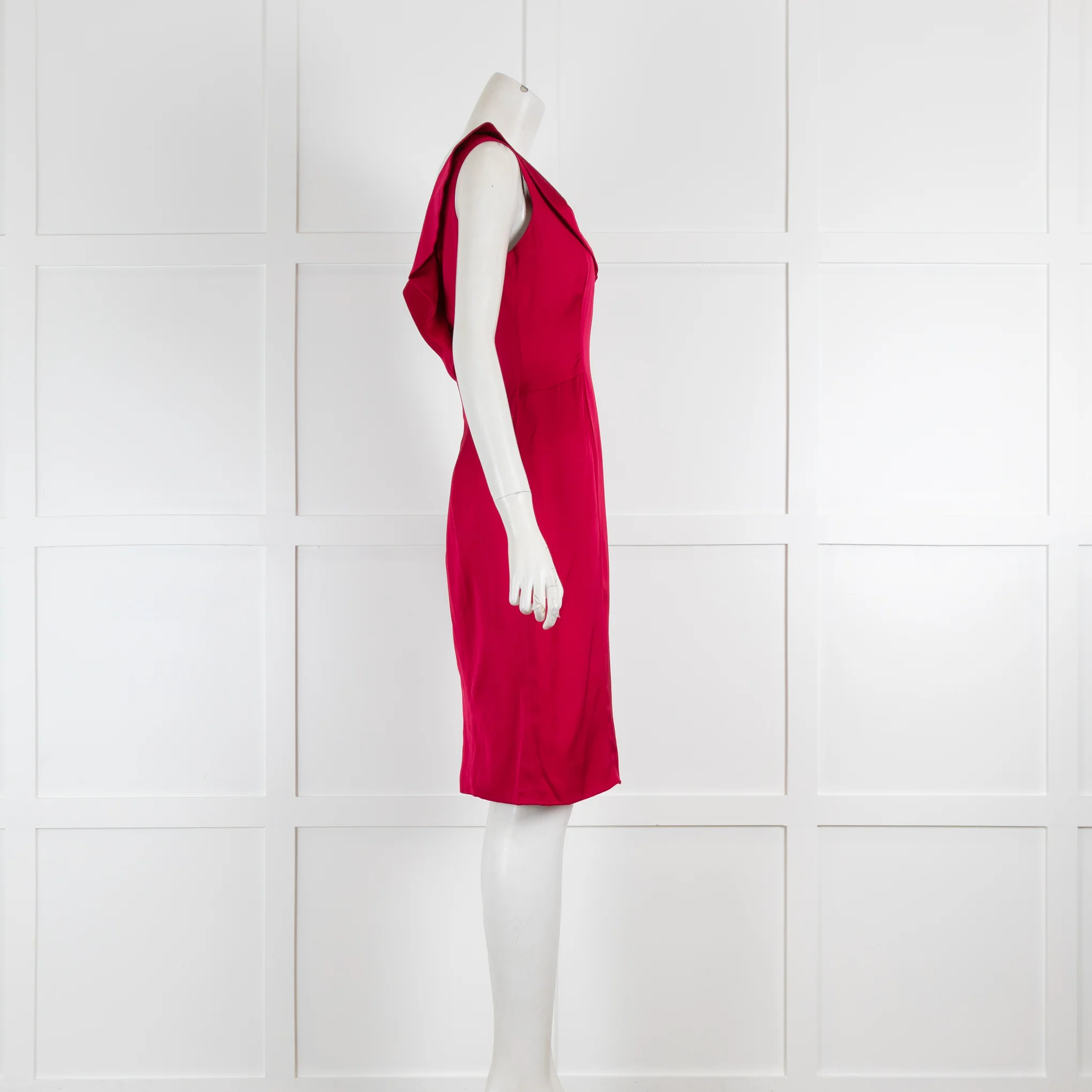 Elie Tahari Purple Fitted Dress with Satin Empire Line - Image 2