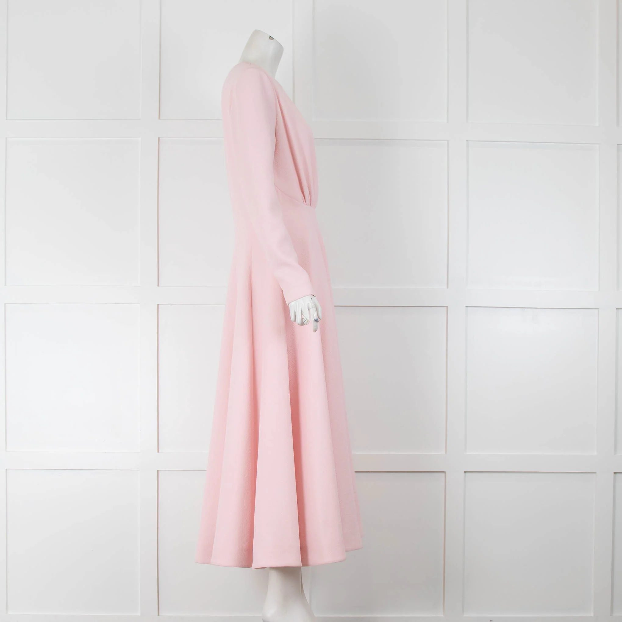 Emilia Wickstead Pale Pink Long Sleeve Dress - Image 2