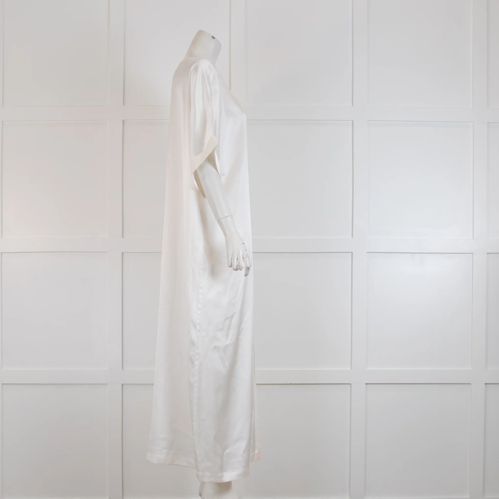 Envelope 1976 Cream Silk Maxi Dress - Image 2