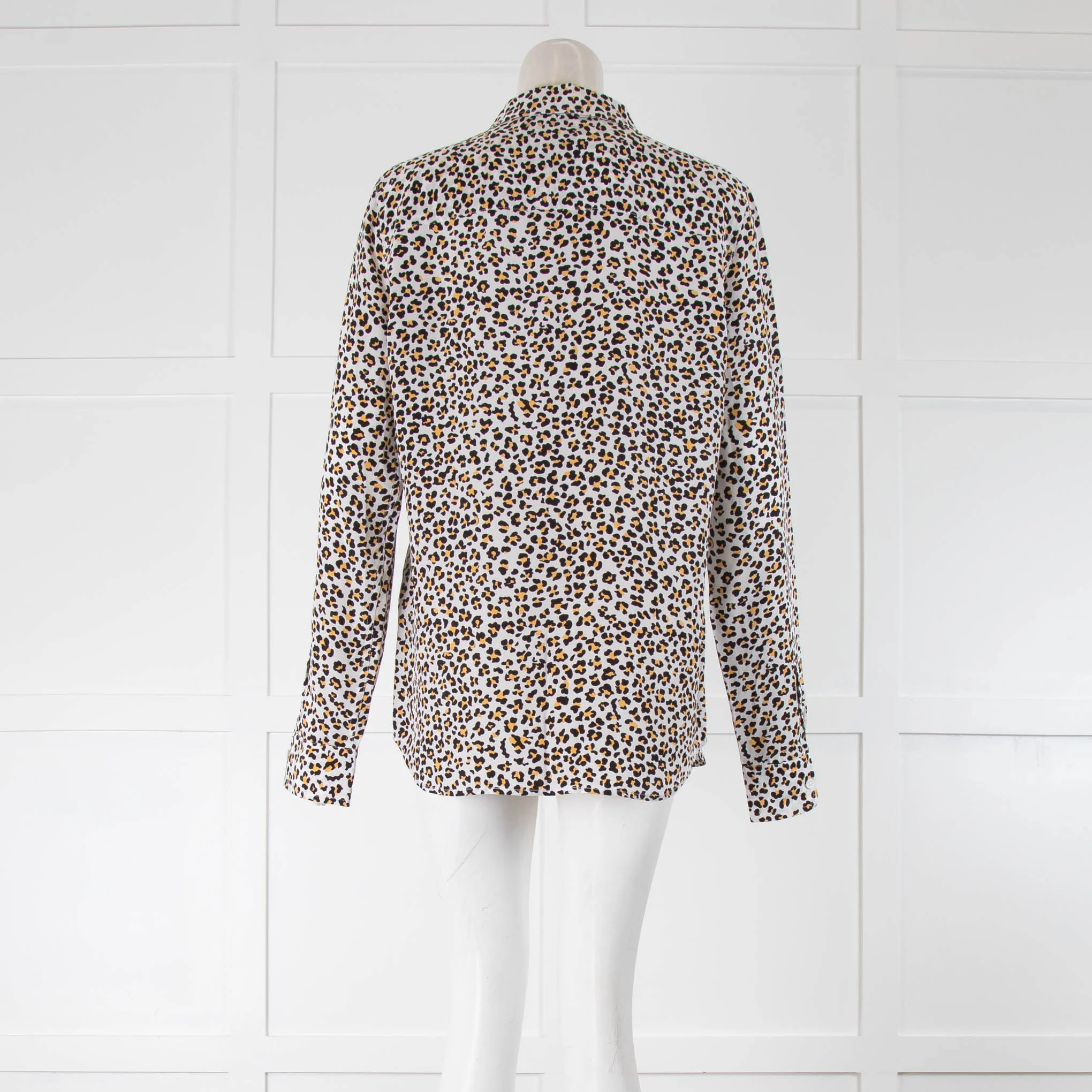 Equipment Leopard Print Silk Shirt - Image 3