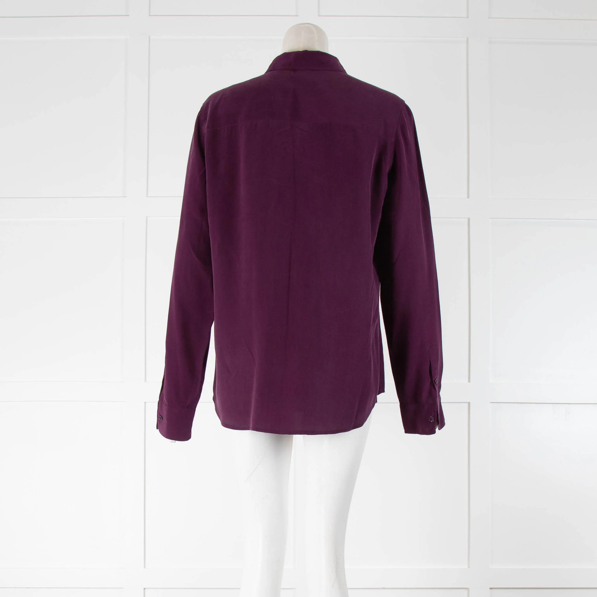 Equipment Purple Silk Shirt - Image 3