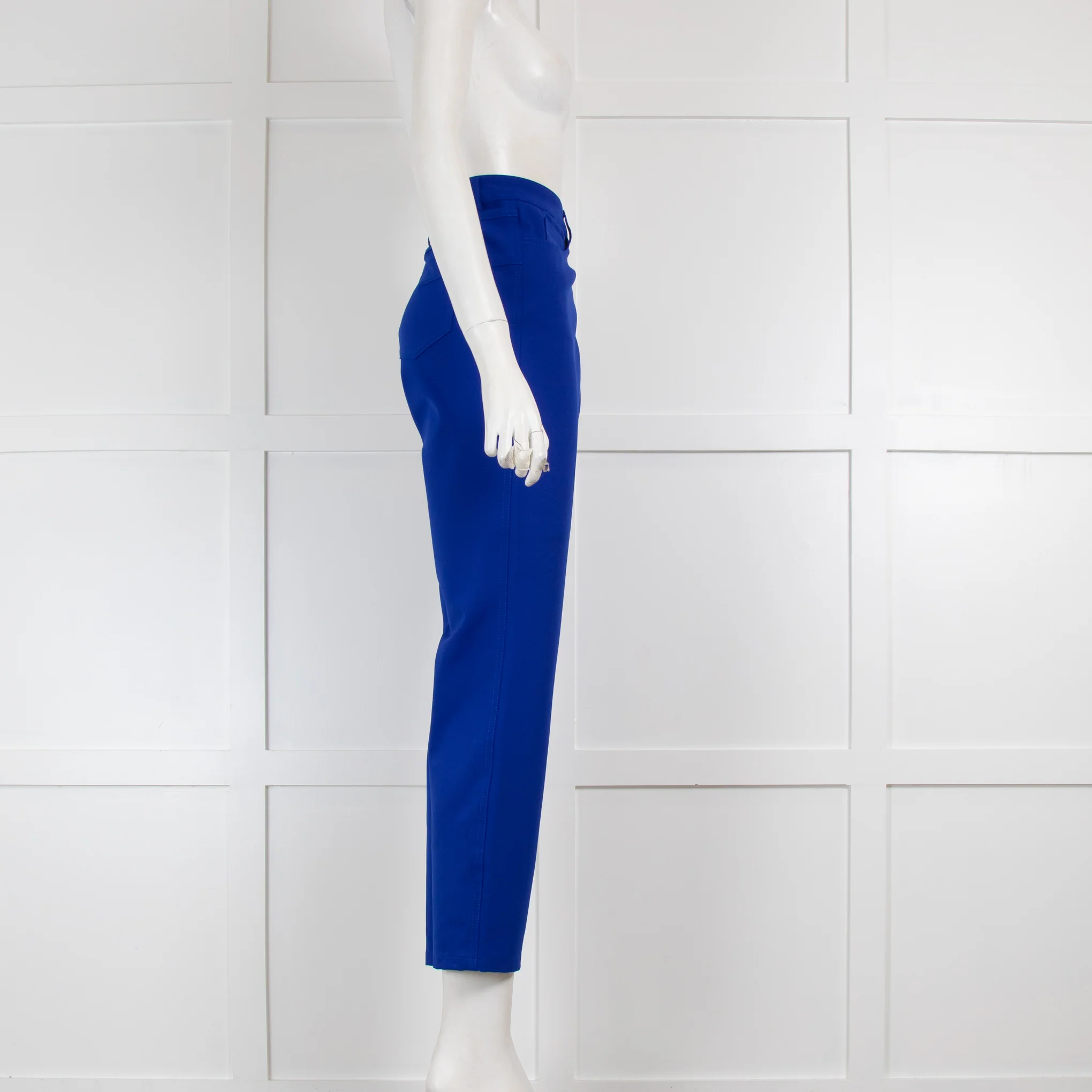 Escada Electric Blue Straight Leg Trousers - Image 2