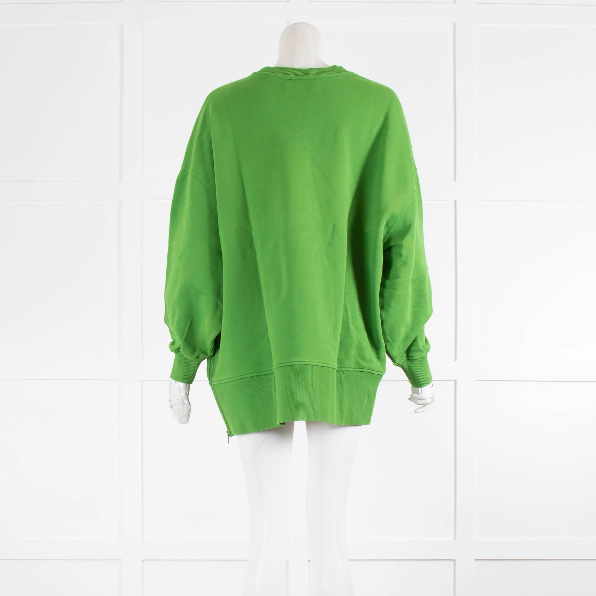 Essential Antwerp Green Zip Side Sweatshirt - Image 3
