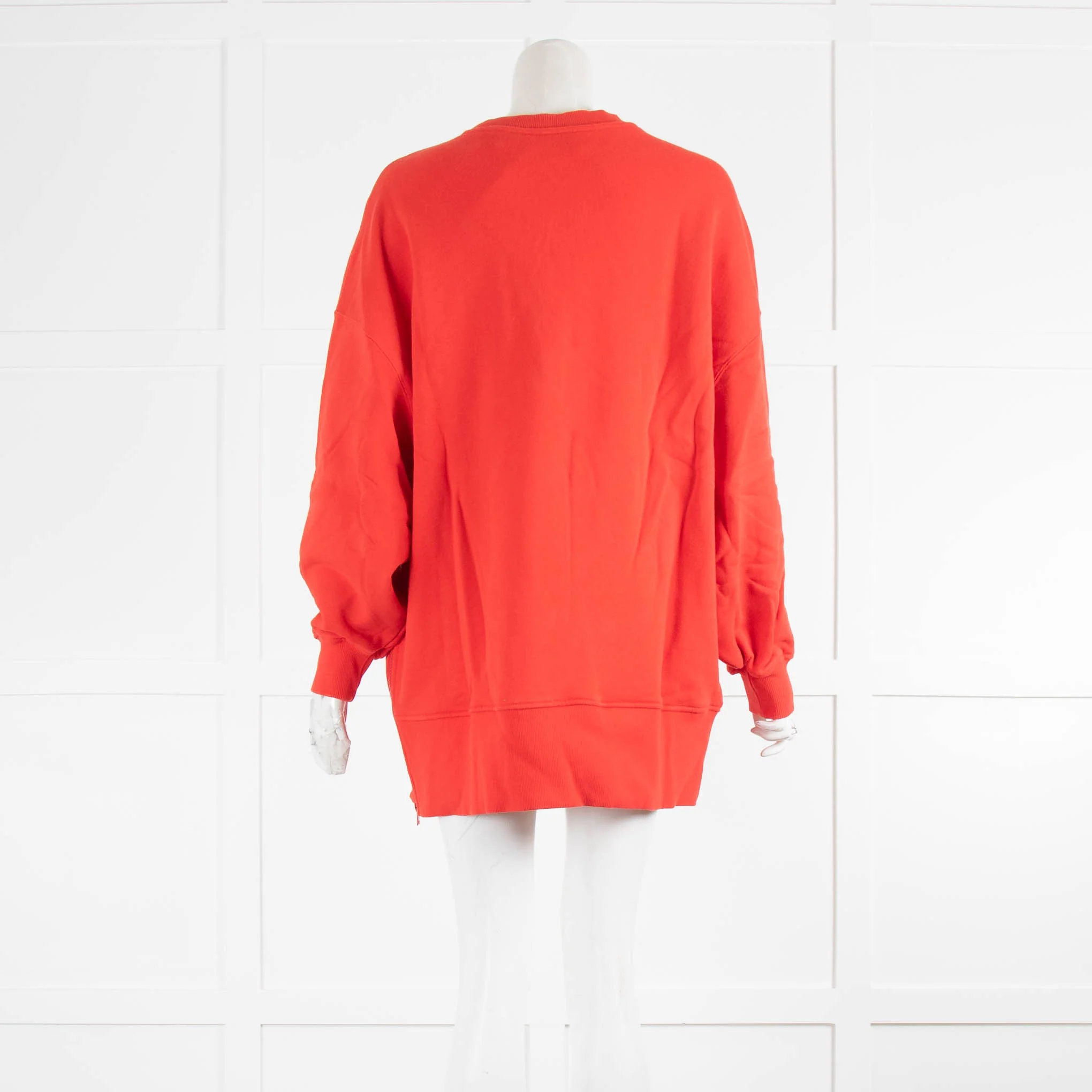 Essential Antwerp Red Sweatshirt Zip Sides - Image 3