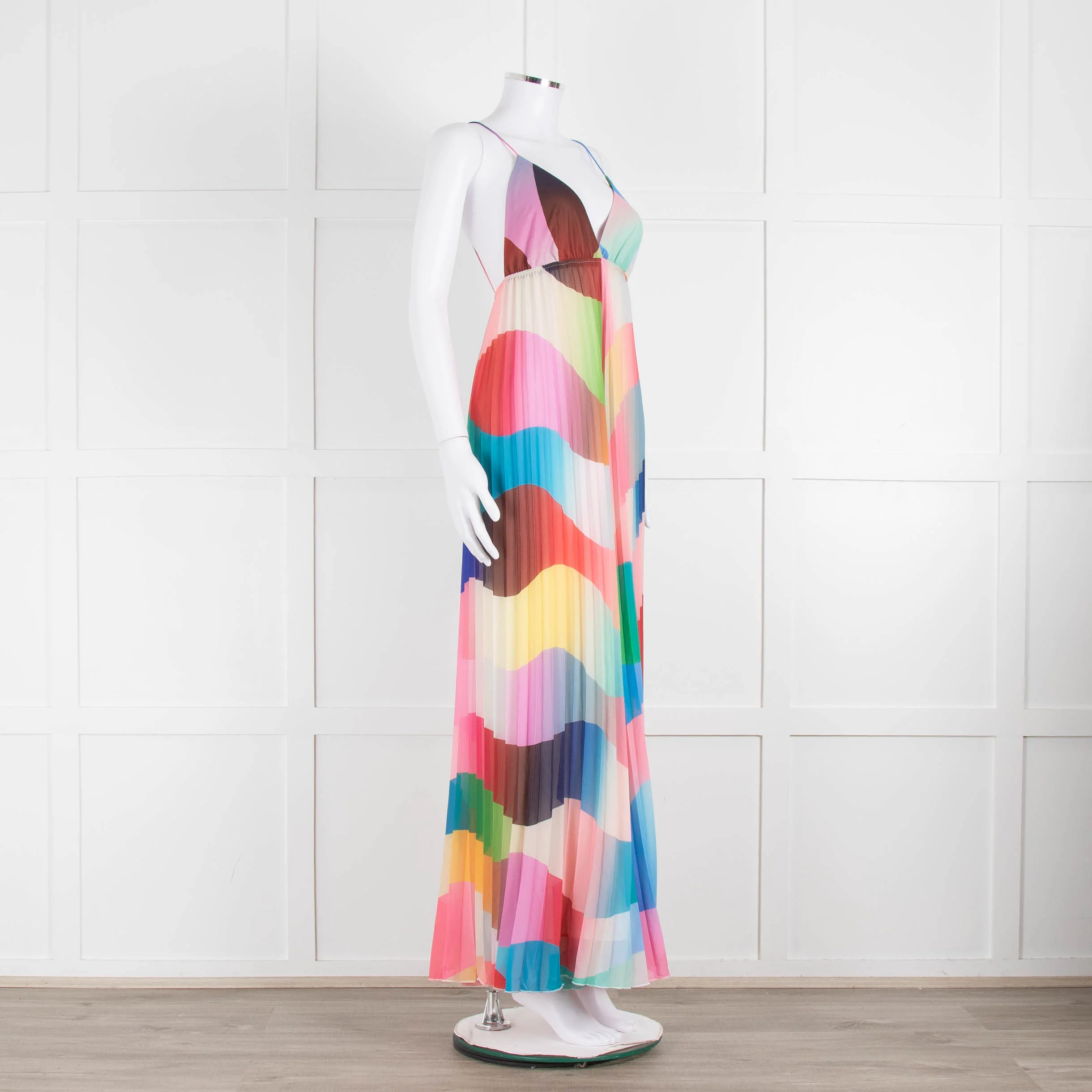 Essentiel Antwerp Multicolour Plisse Sleeveless Jumpsuit - Image 2