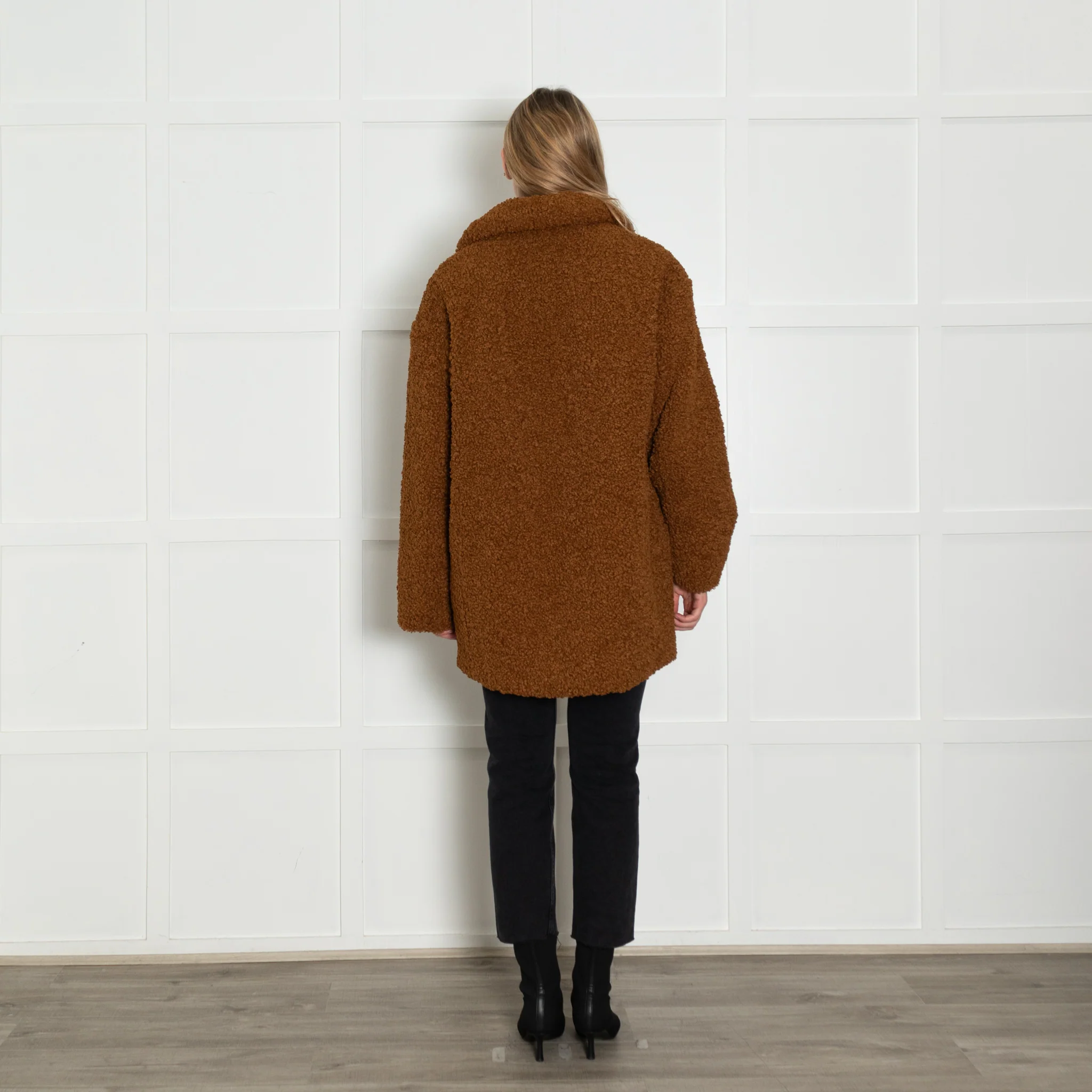 Essentiel Antwerp Tan Teddy Coat - Image 5