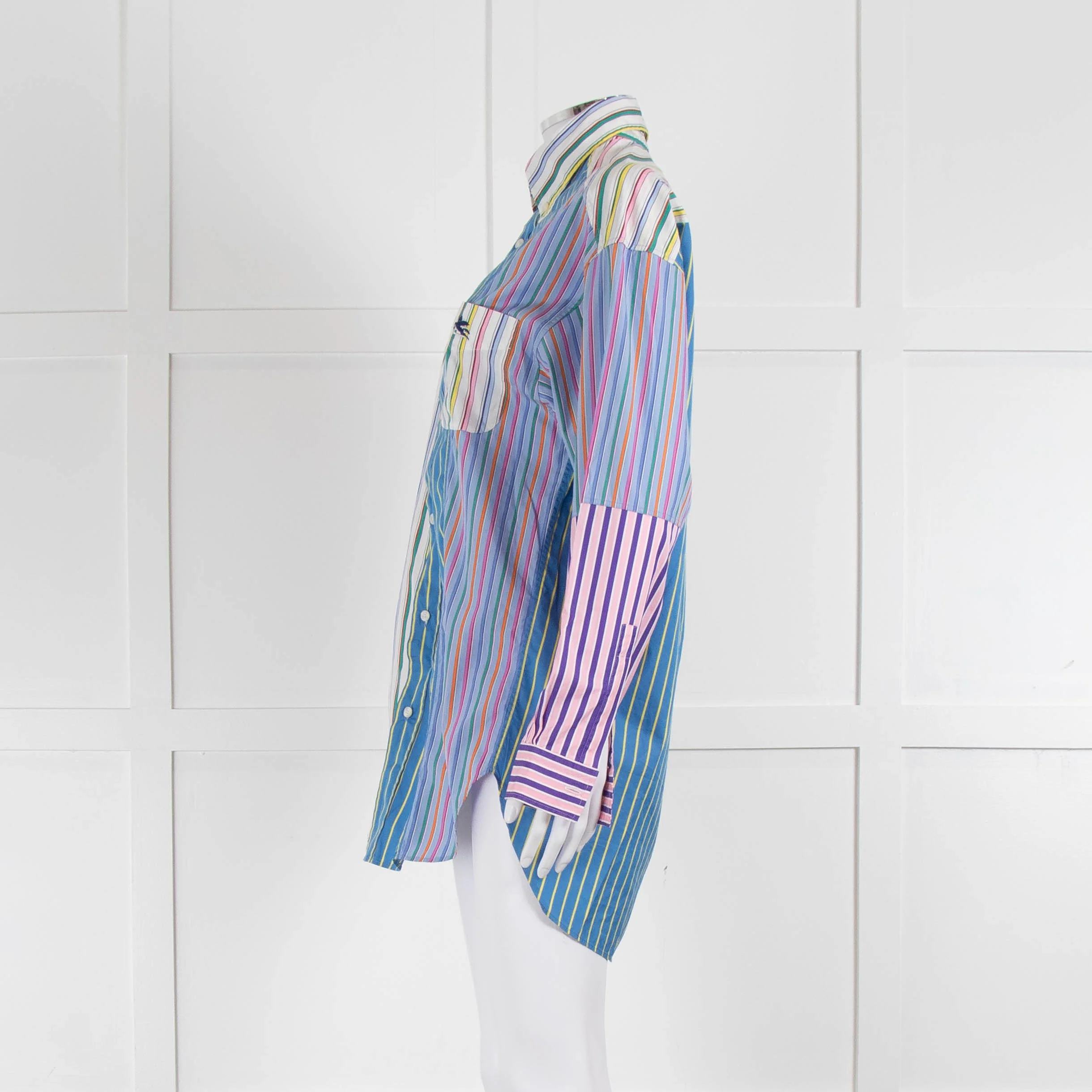 Etro Multi Stipe Oversized Shirt - Image 7