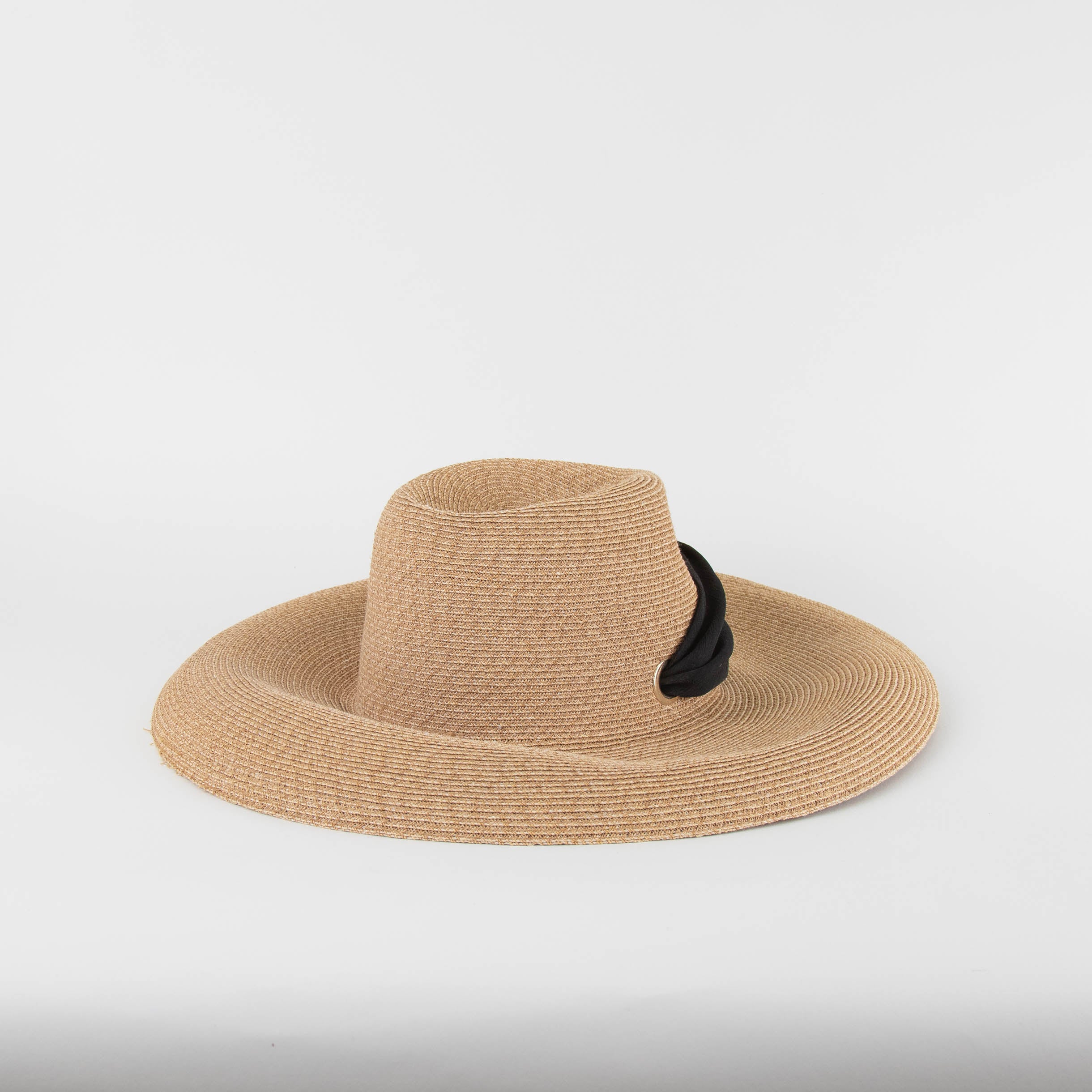 Eugenia Kim Tan Cassidy Hemp Sunhat With Black Tie - Image 2