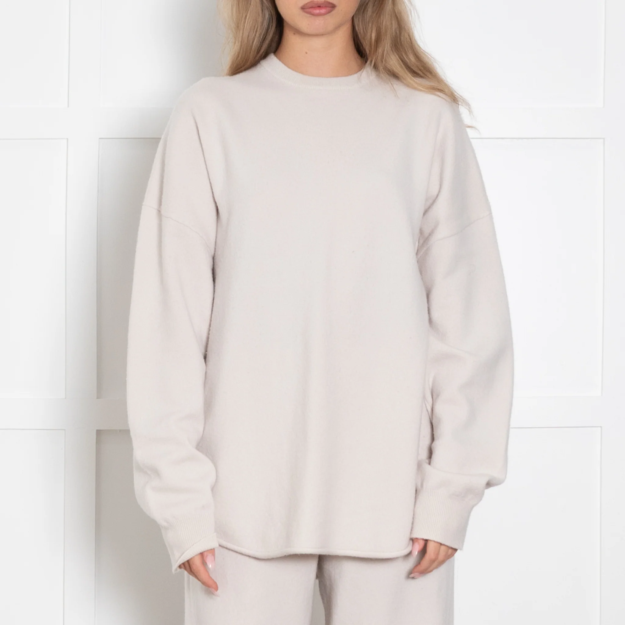 Extreme Cashmere Cream Oversized Jumper - Image 3