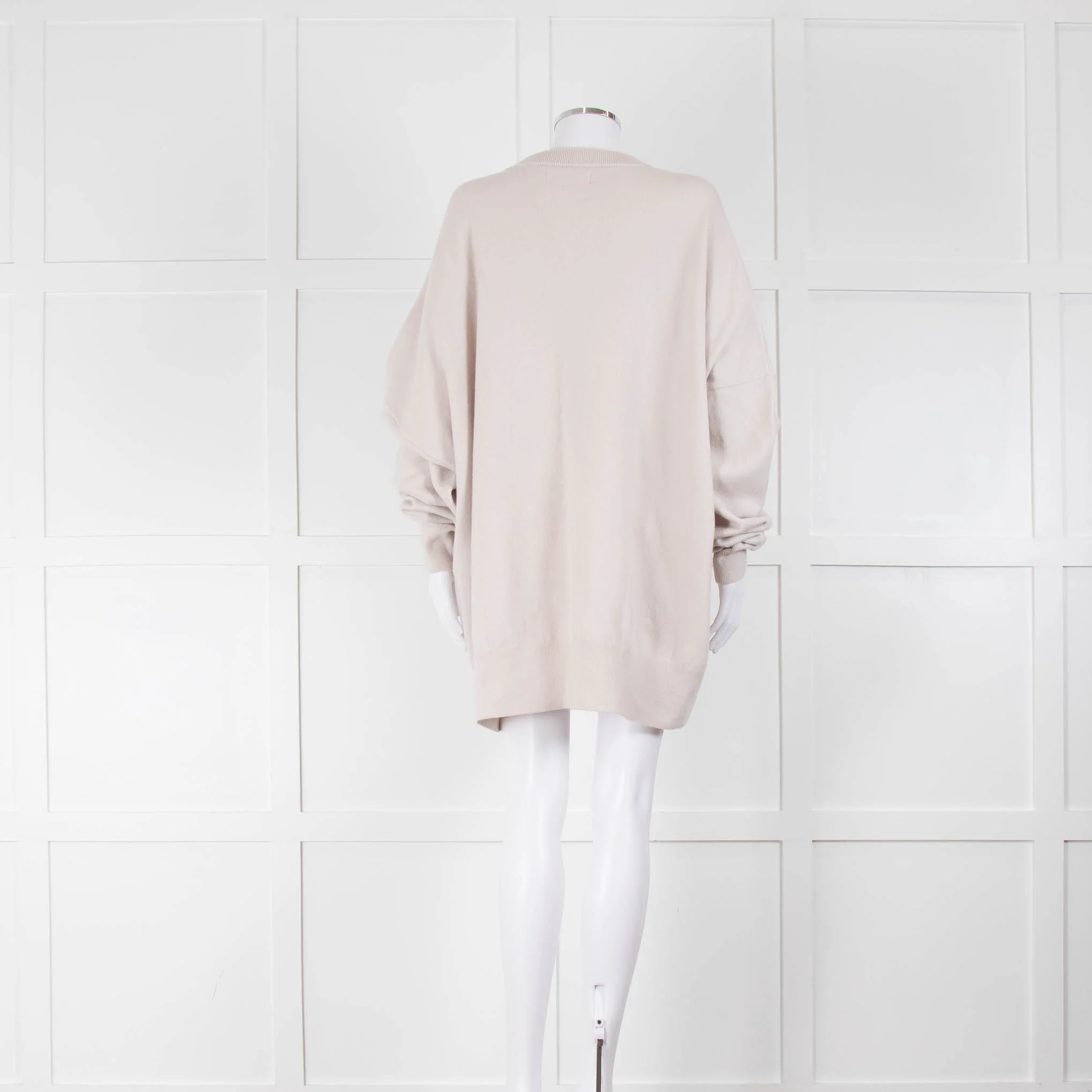 Extreme Cashmere Light Beige Cashmere Jumper - Image 3