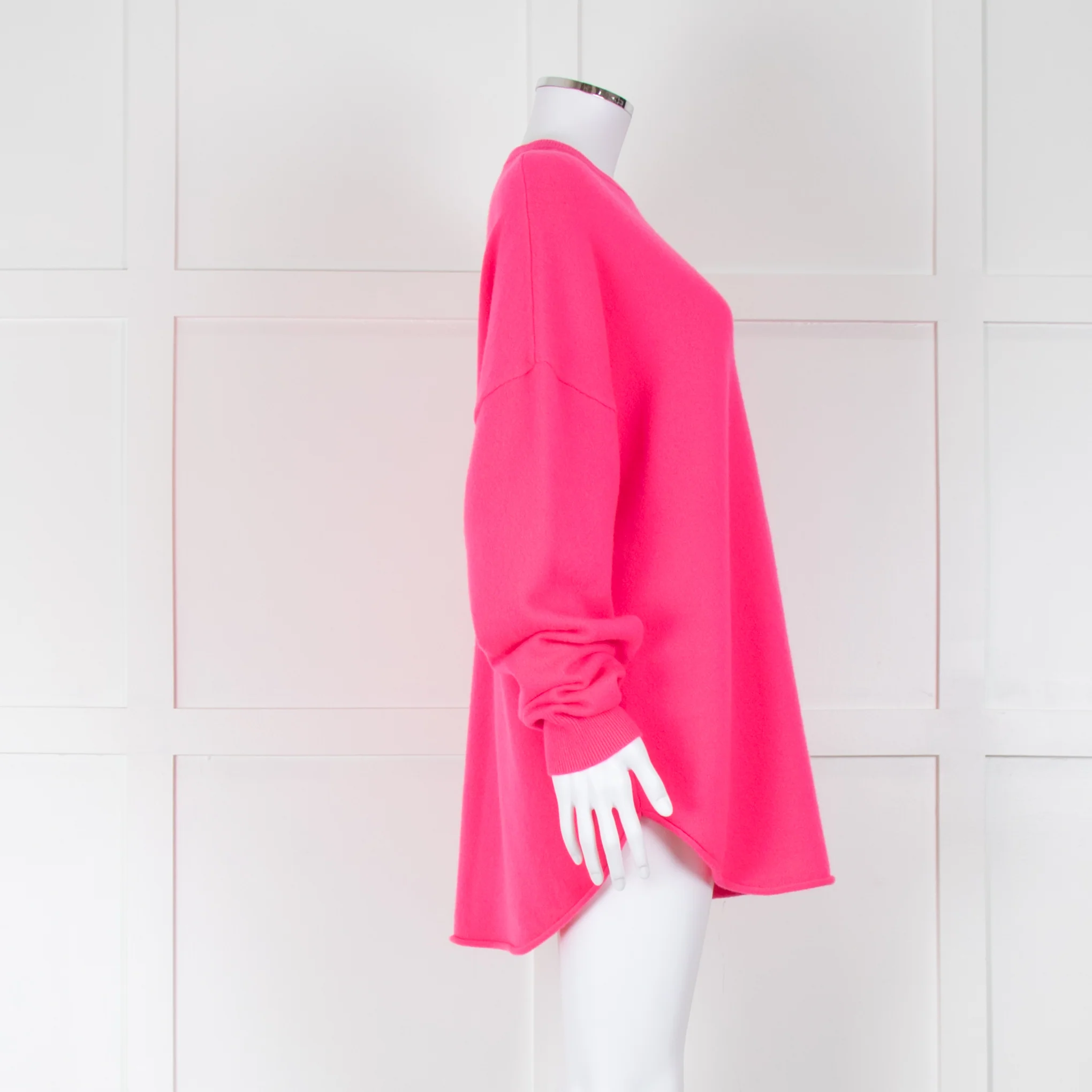 Extreme Cashmere Neon Pink Cashmere Jumper - Image 2