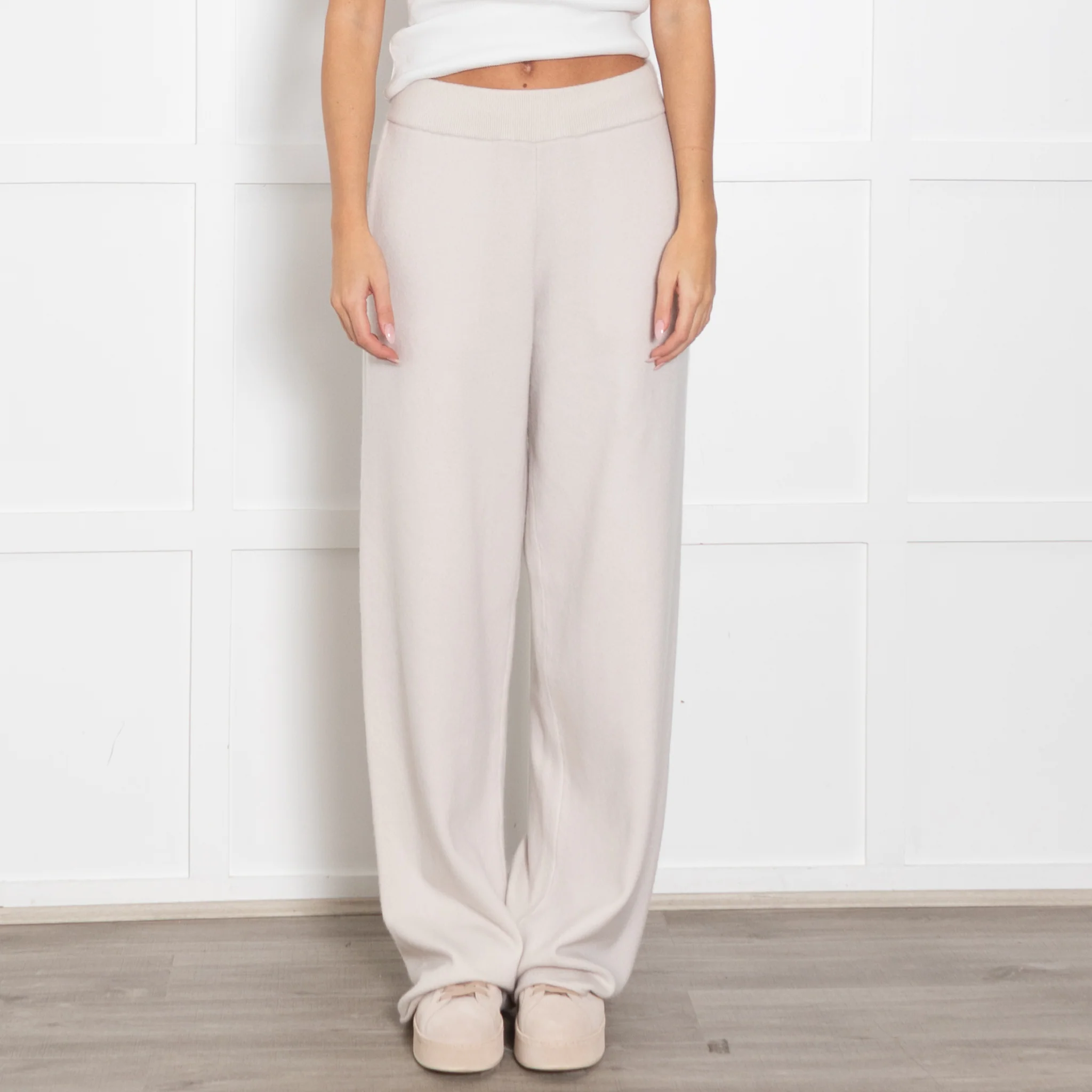 Extreme Cashmere Zubon Cream Cashmere Joggers - Image 2