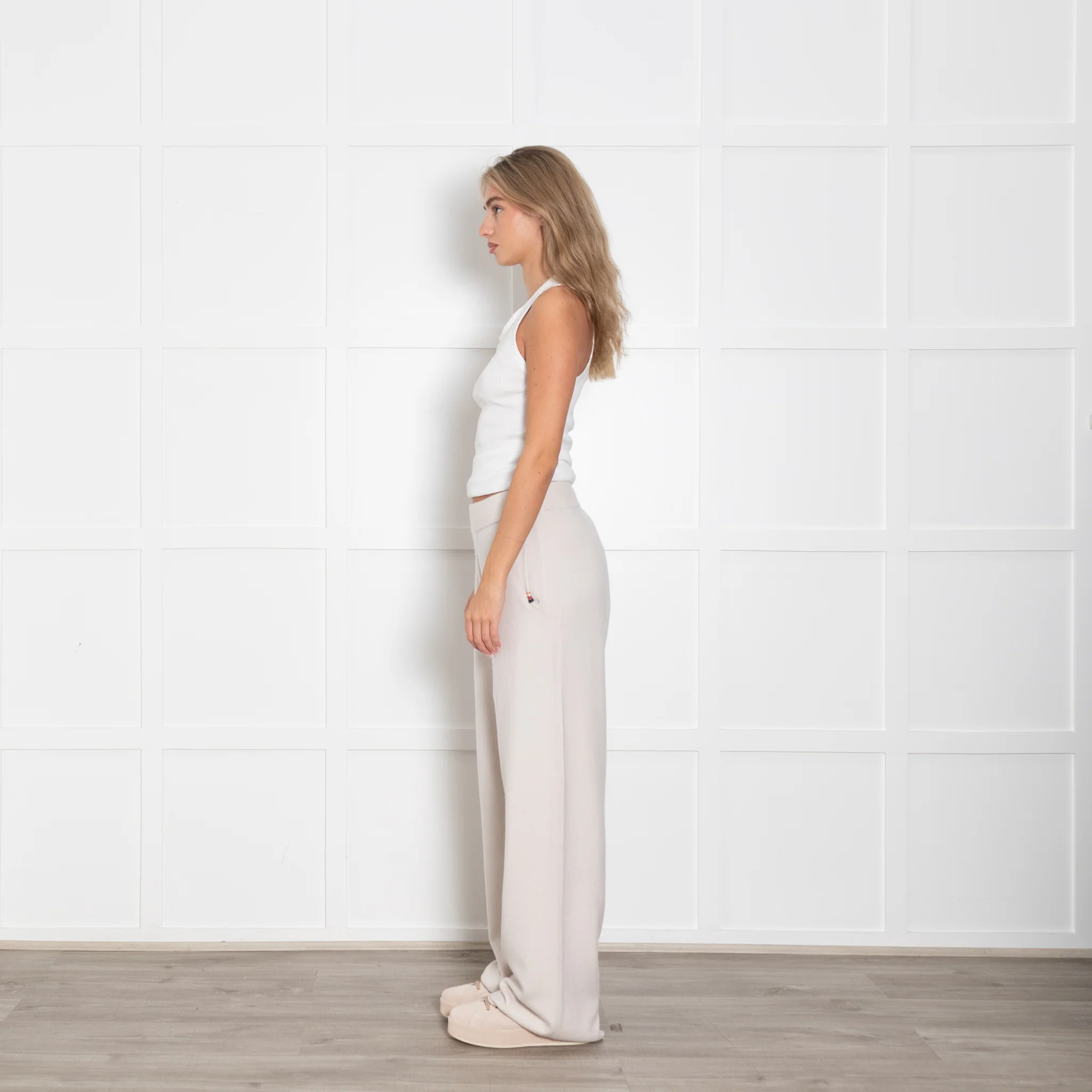 Extreme Cashmere Zubon Cream Cashmere Joggers - Image 5