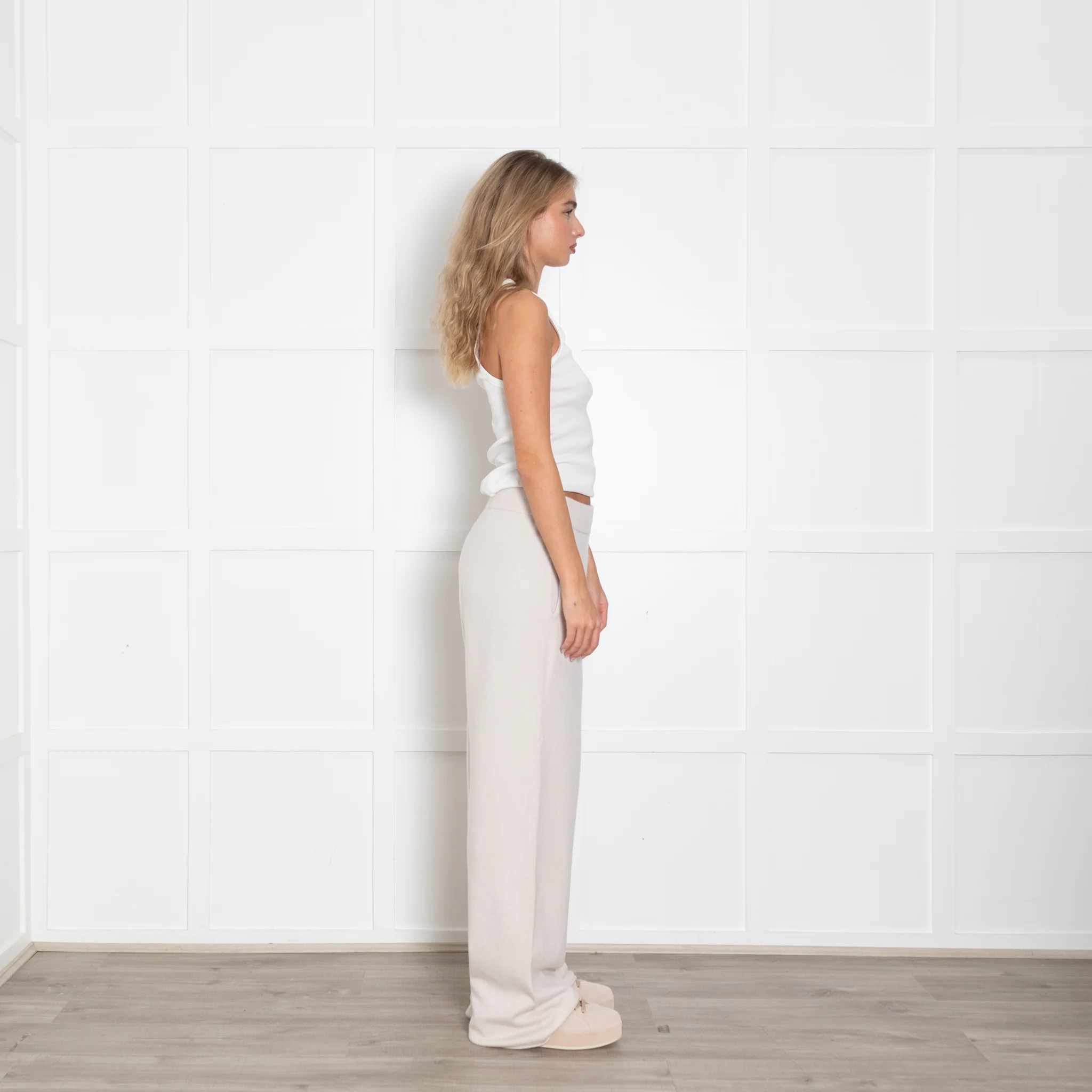 Extreme Cashmere Zubon Cream Cashmere Joggers - Image 6