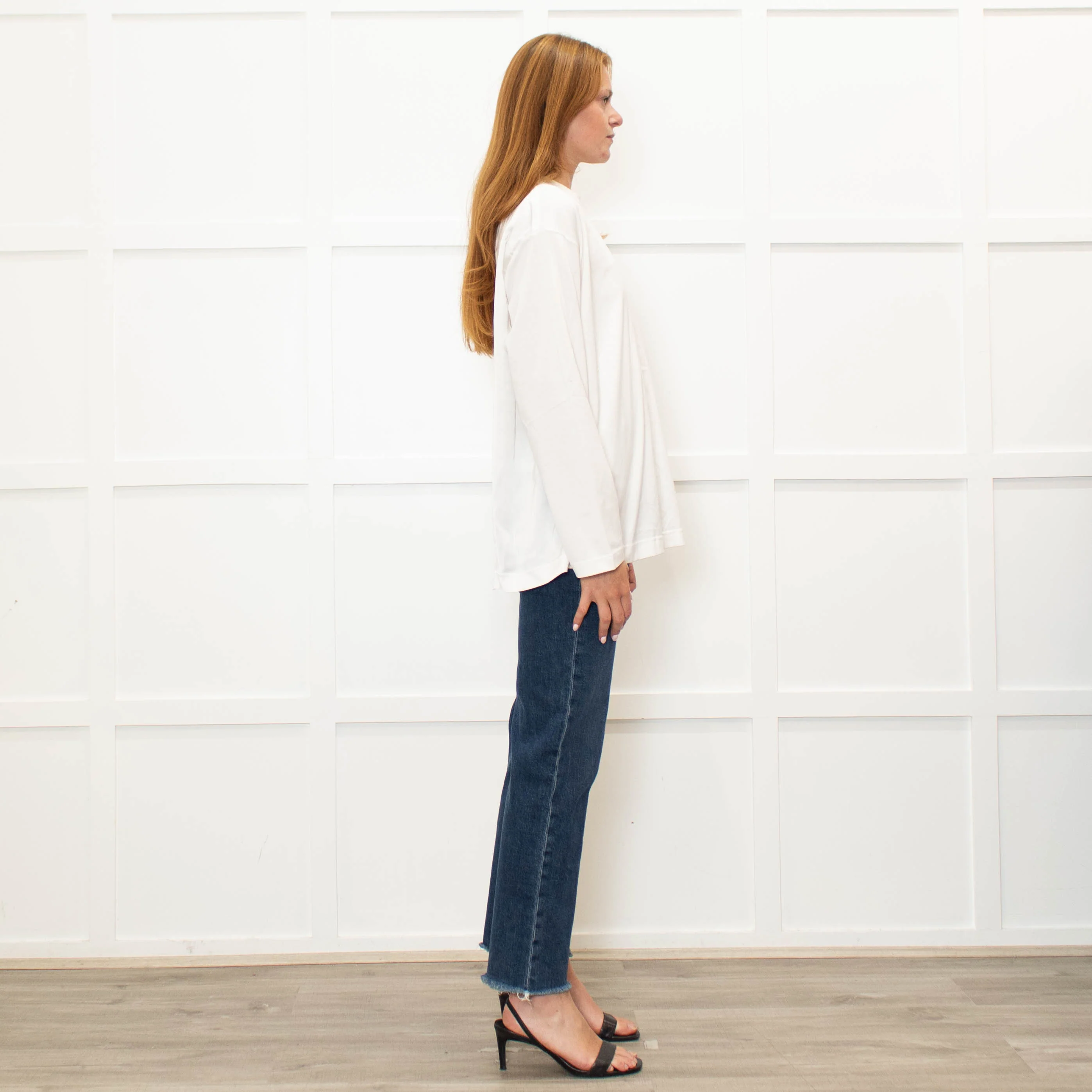Fabiana Filippi Cream Cotton Front Long Sleeve Top - Image 6