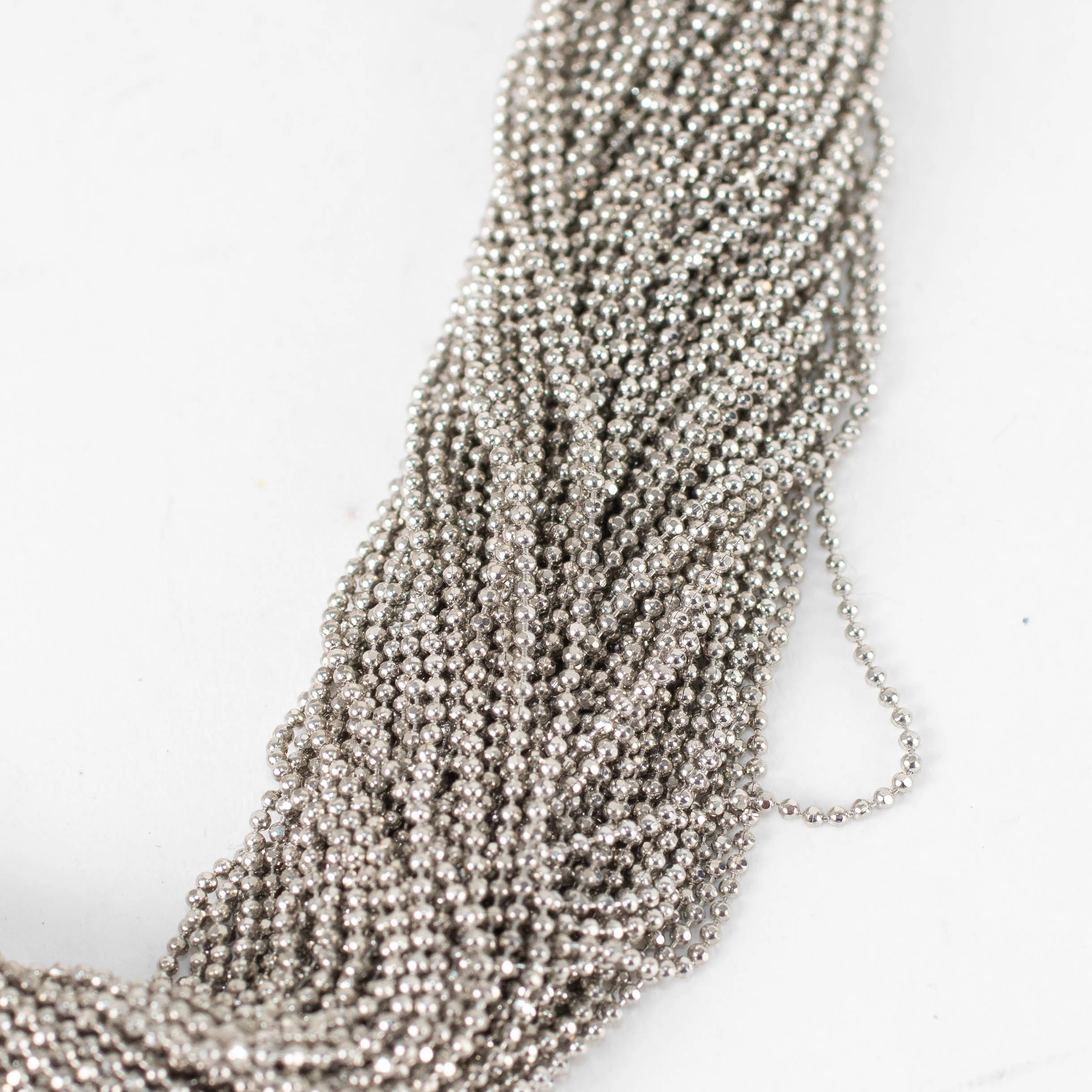 Fabiana Filippi Cream Silver Chain Choker - Image 2
