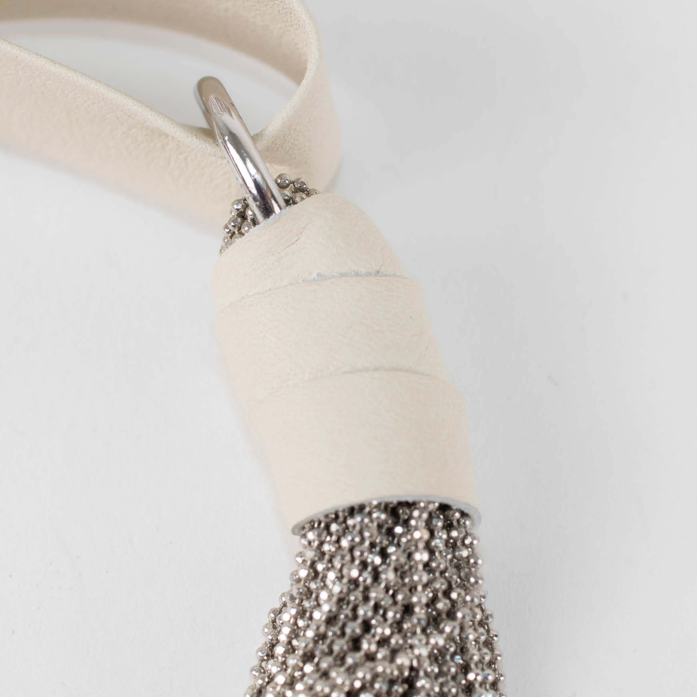 Fabiana Filippi Cream Silver Chain Choker - Image 3