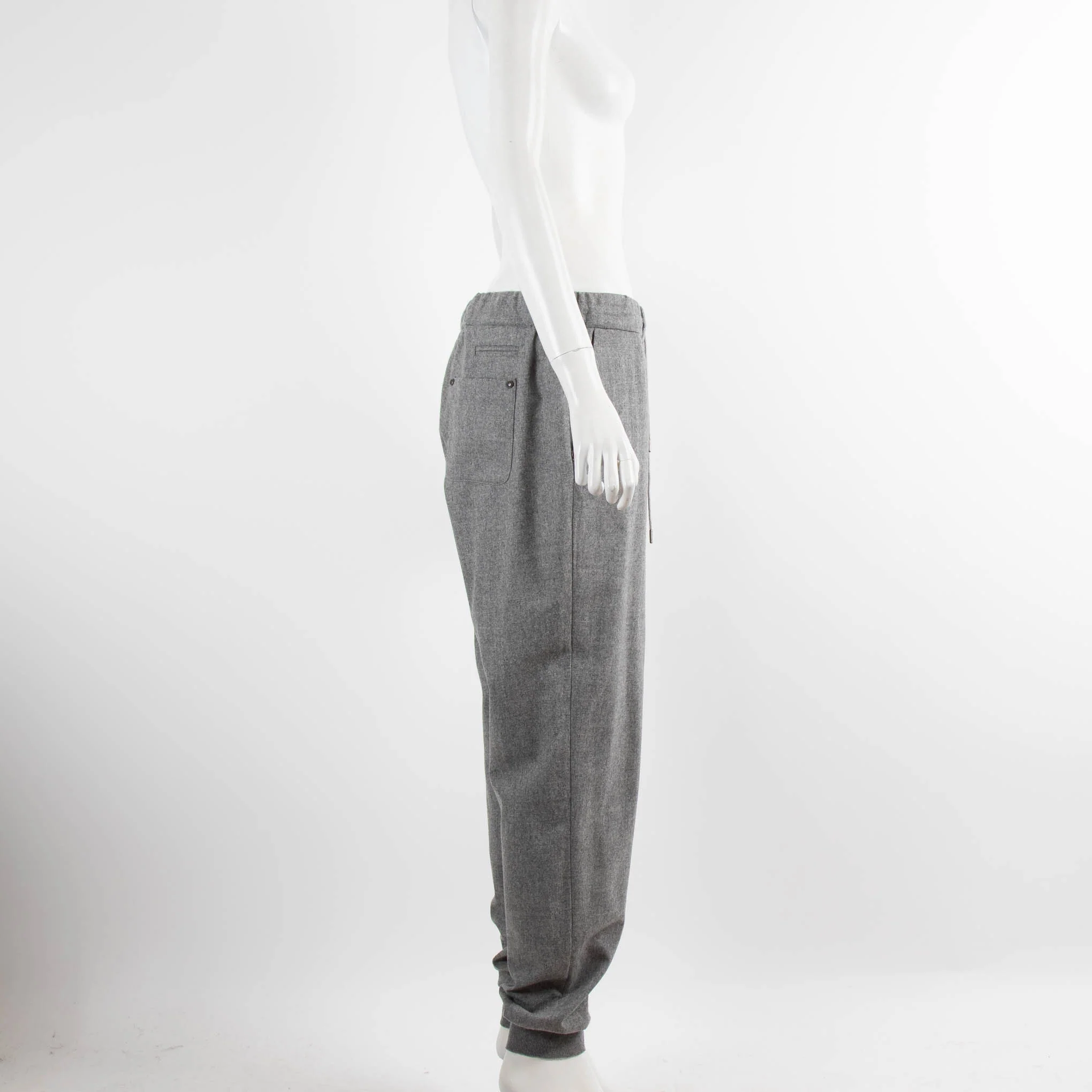 Fabiana Filippi Grey Wool Tracksuit Trousers - Image 2