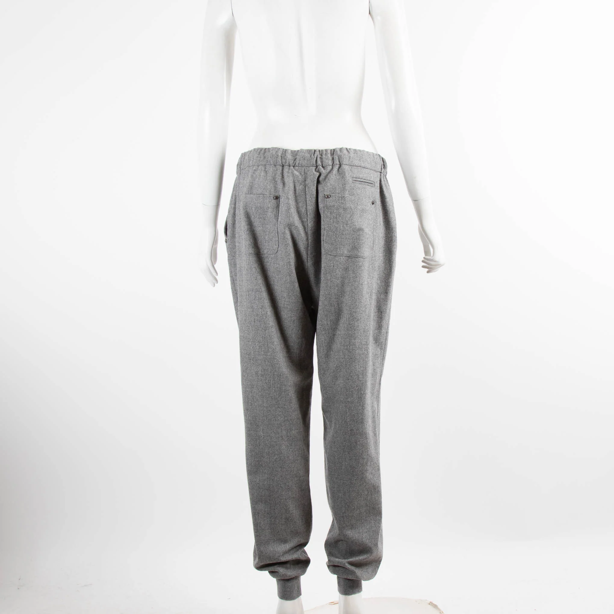 Fabiana Filippi Grey Wool Tracksuit Trousers - Image 3