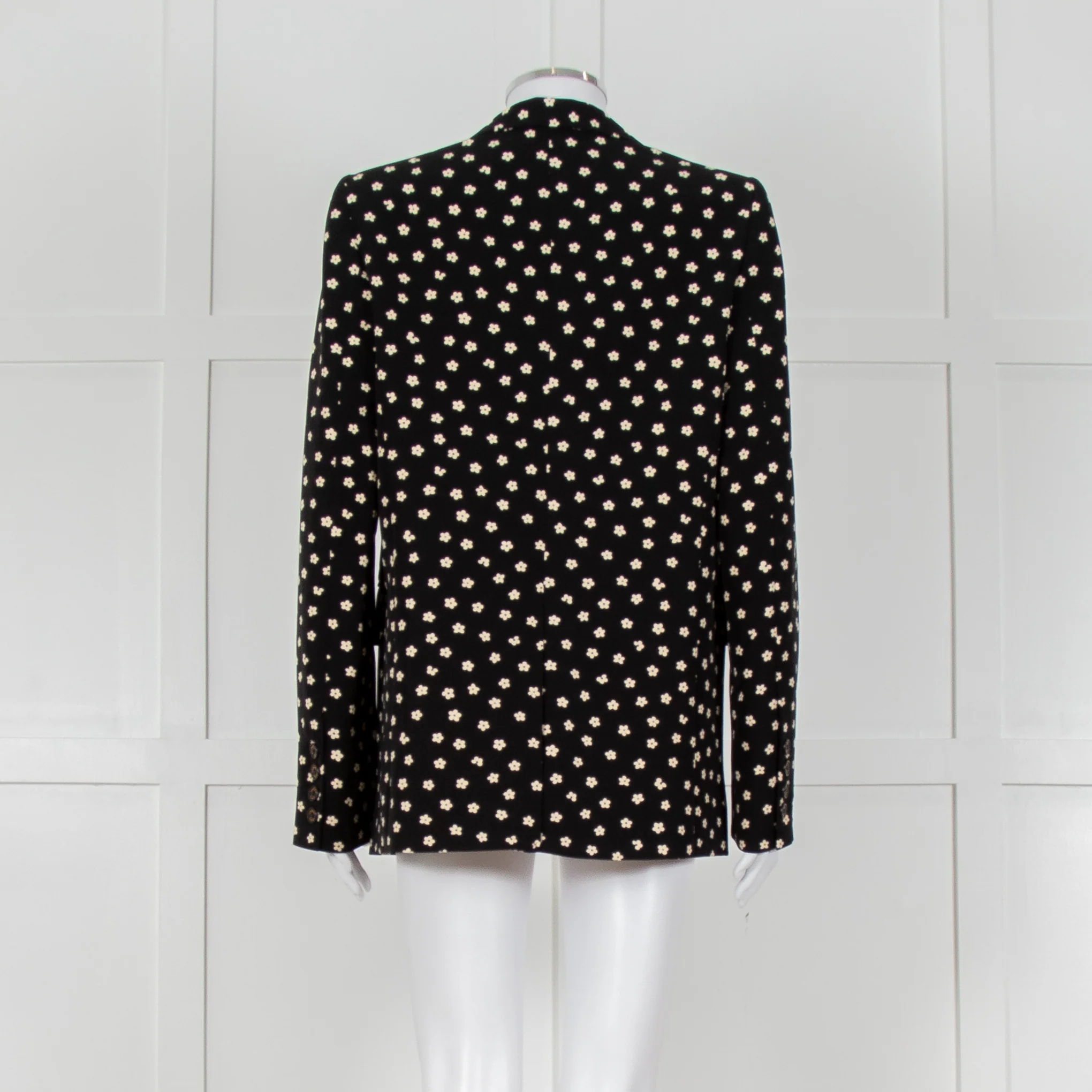 Fabienne Chapot Black Cream Daisy Print Blazer - Image 5