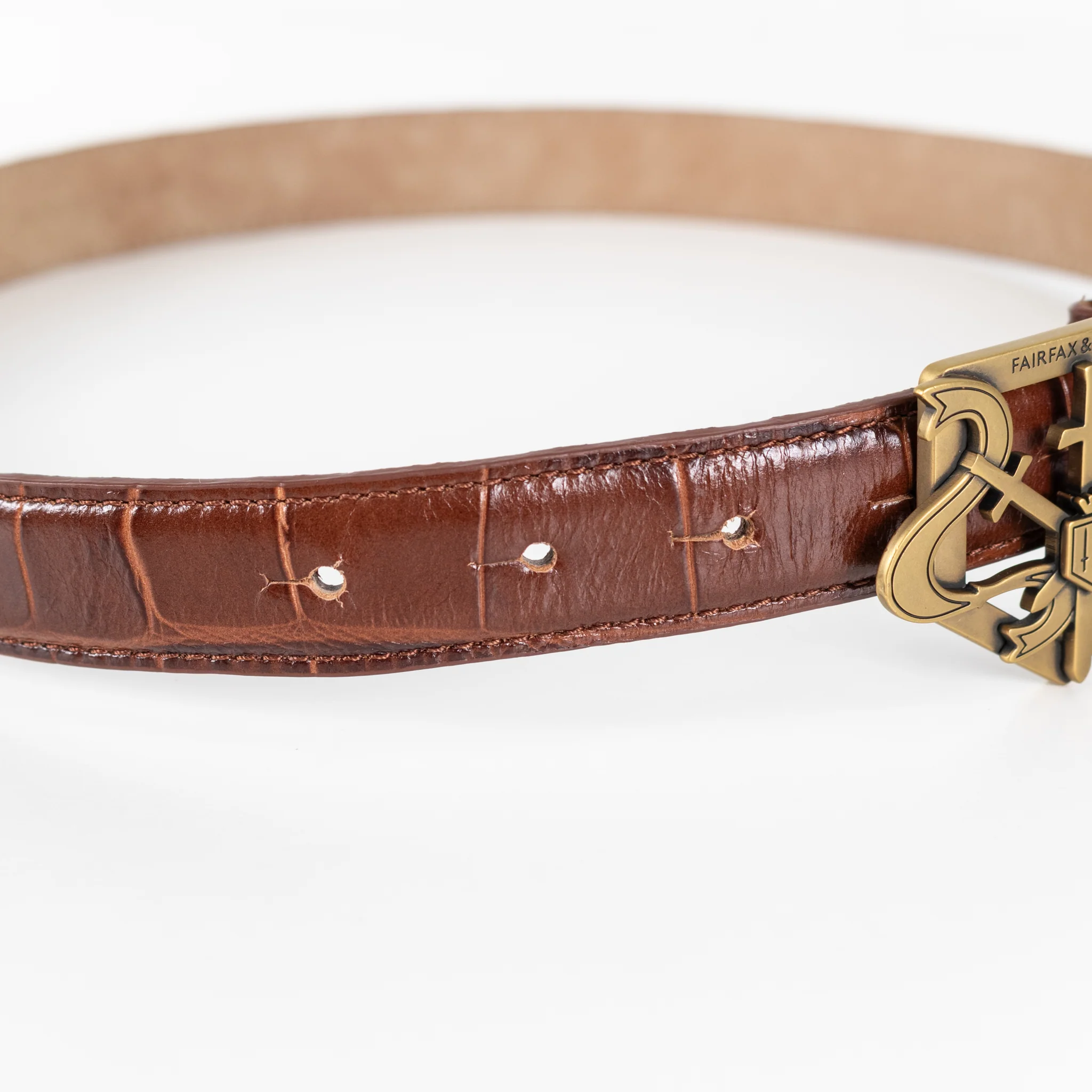 Fairfax And Favour Brown Belt With Brass Buckle - Image 10