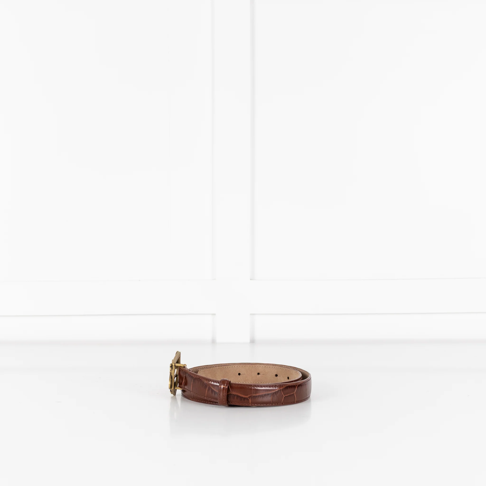 Fairfax And Favour Brown Belt With Brass Buckle - Image 4
