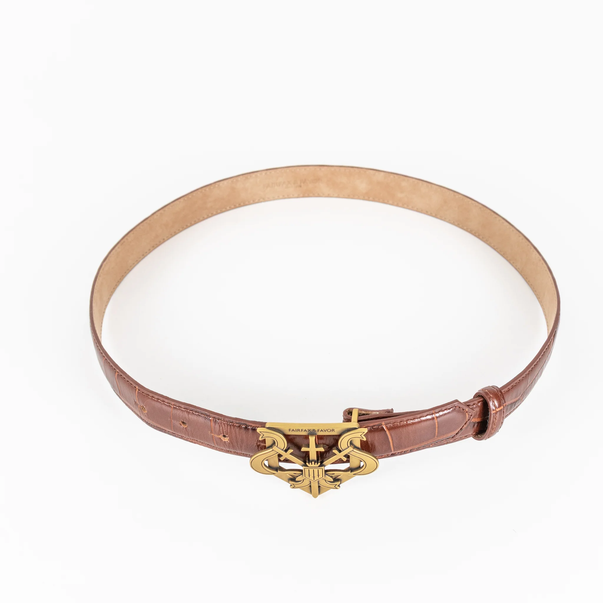 Fairfax And Favour Brown Belt With Brass Buckle - Image 7