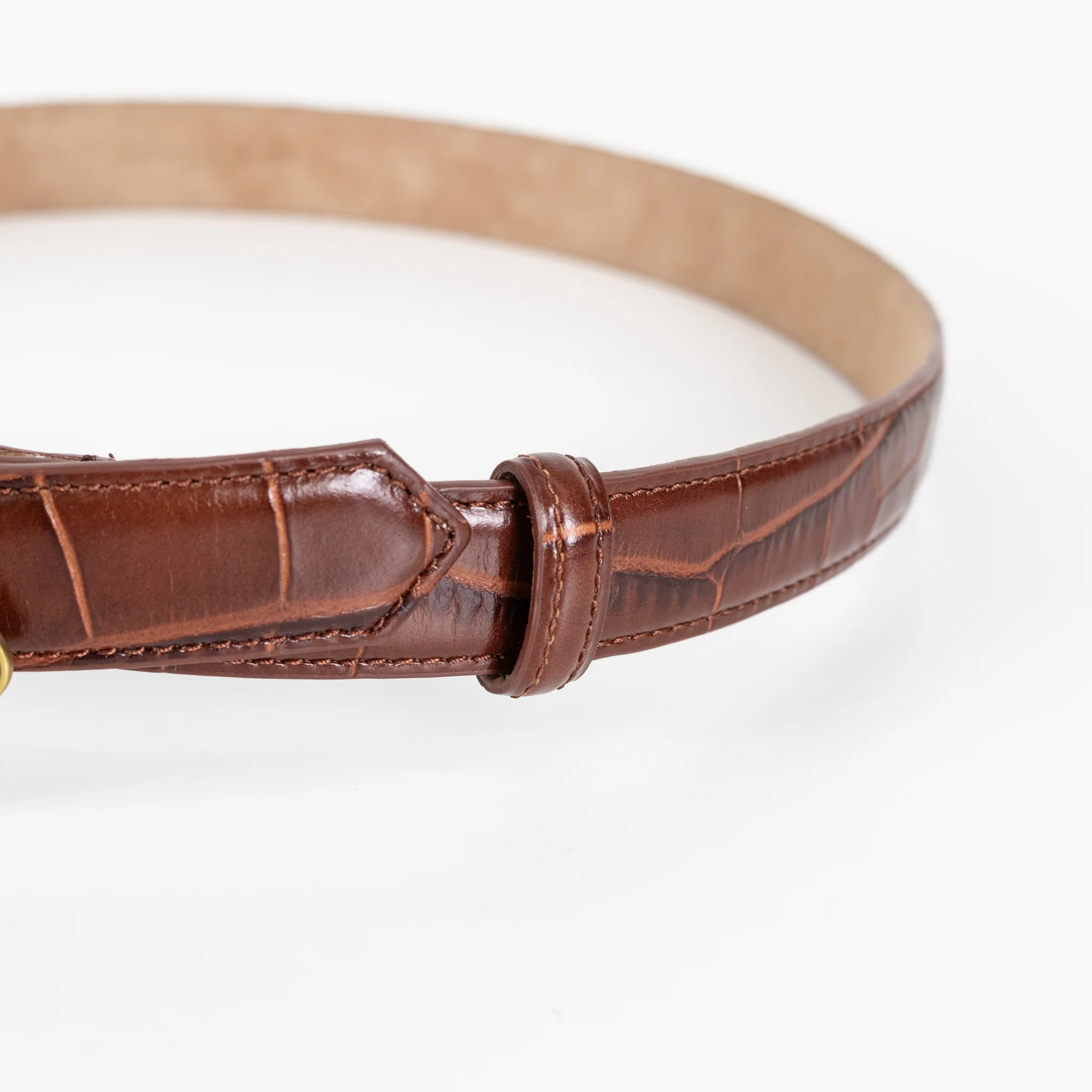 Fairfax And Favour Brown Belt With Brass Buckle - Image 9