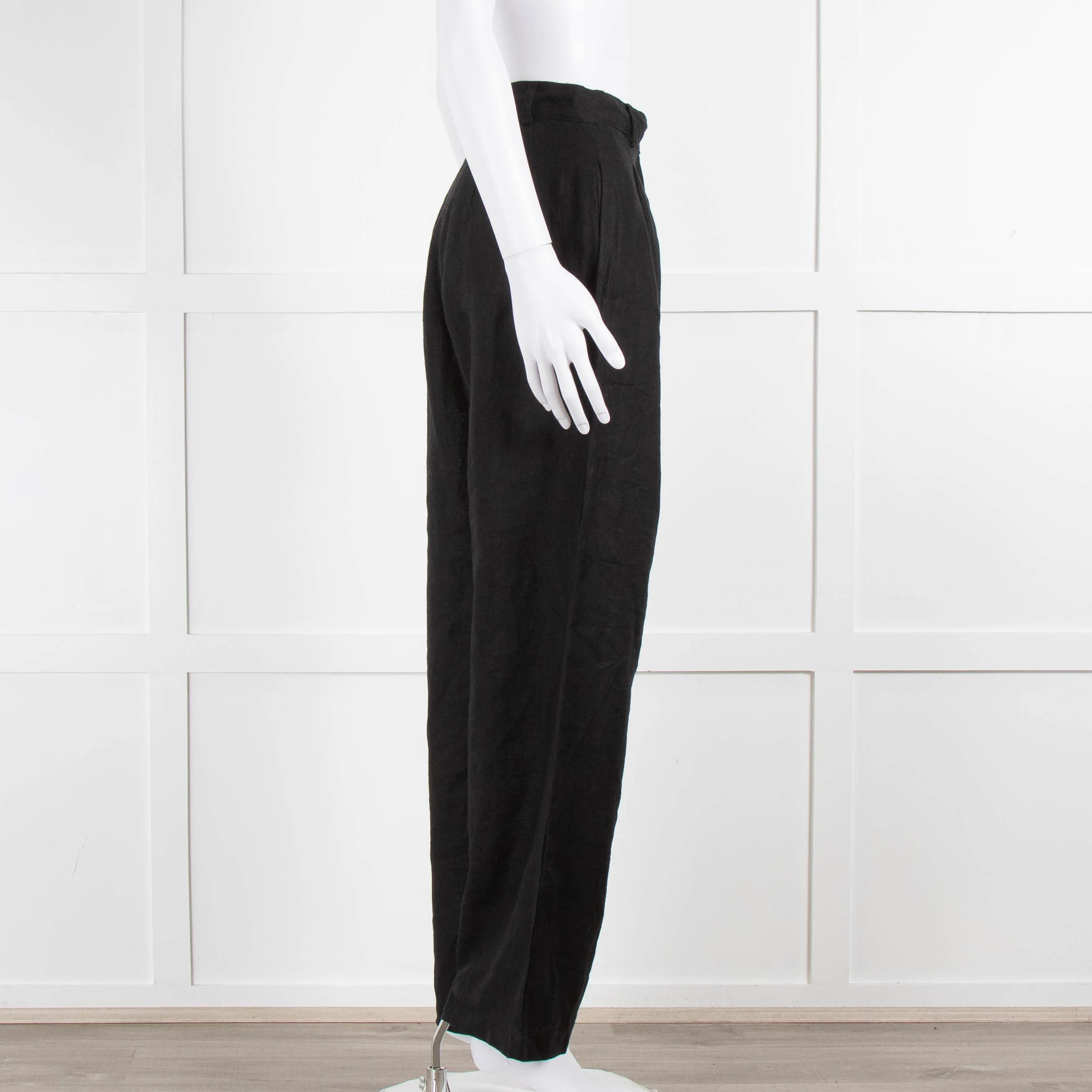 Faithful The Brand Black Linen Trousers - Image 3