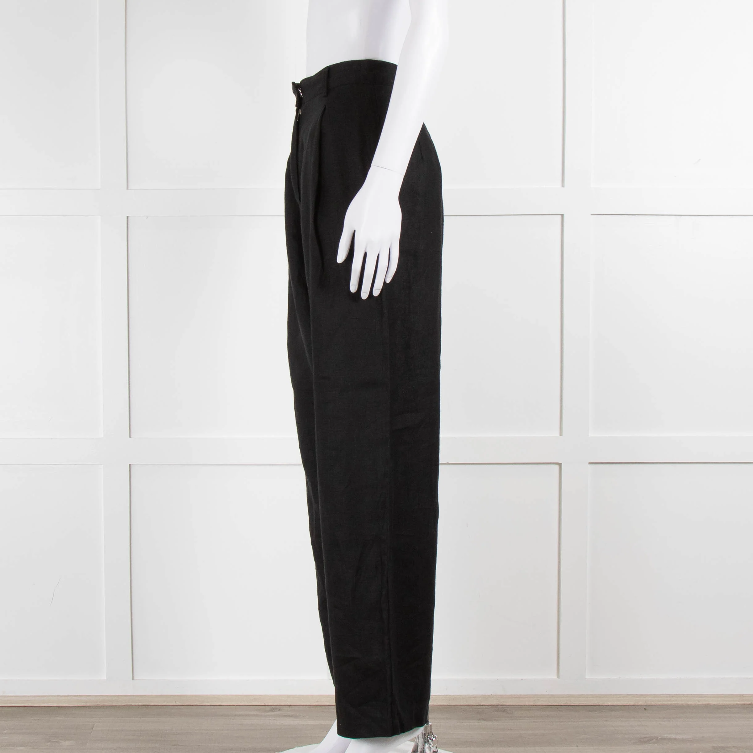 Faithful The Brand Black Linen Trousers - Image 7
