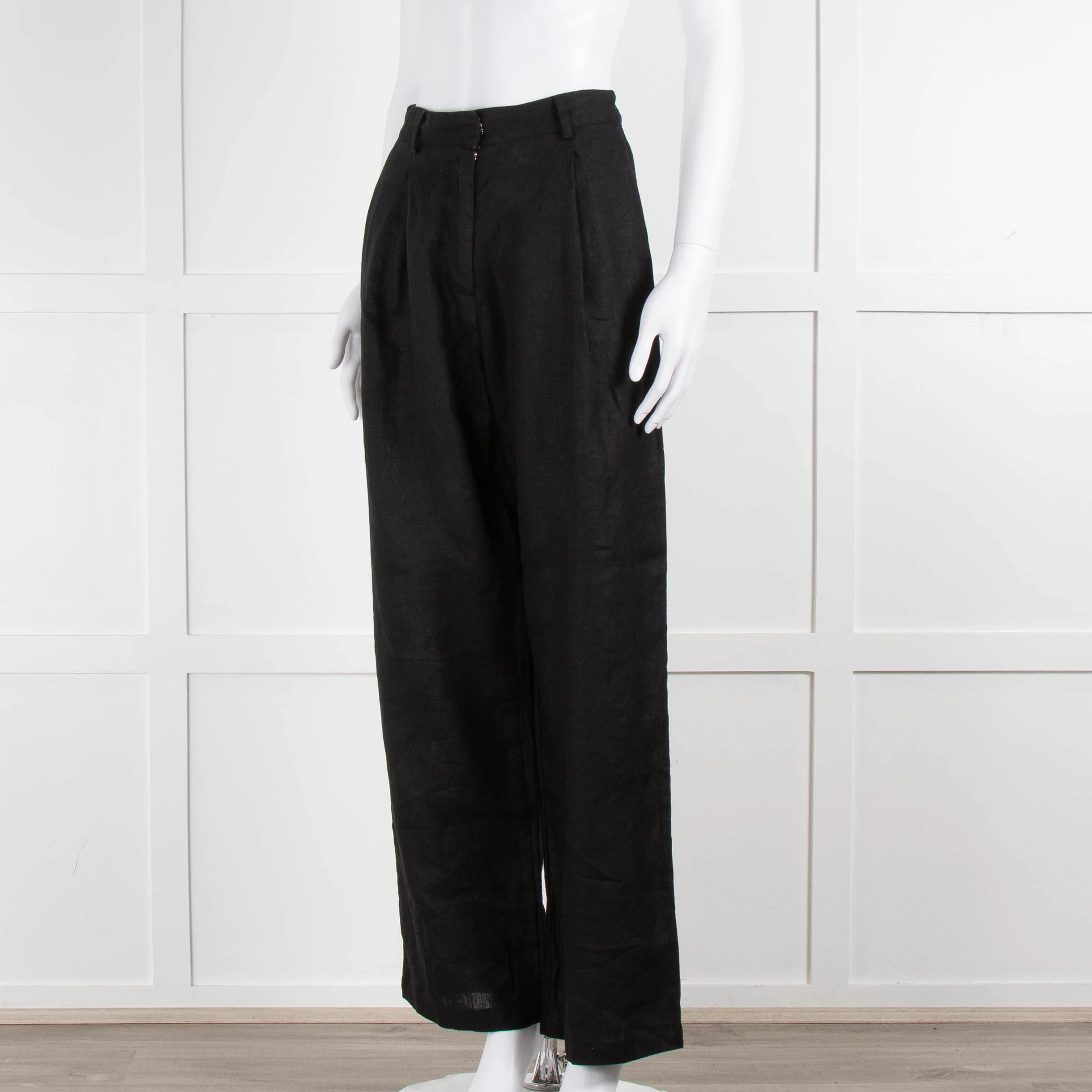 Faithful The Brand Black Linen Trousers - Image 8